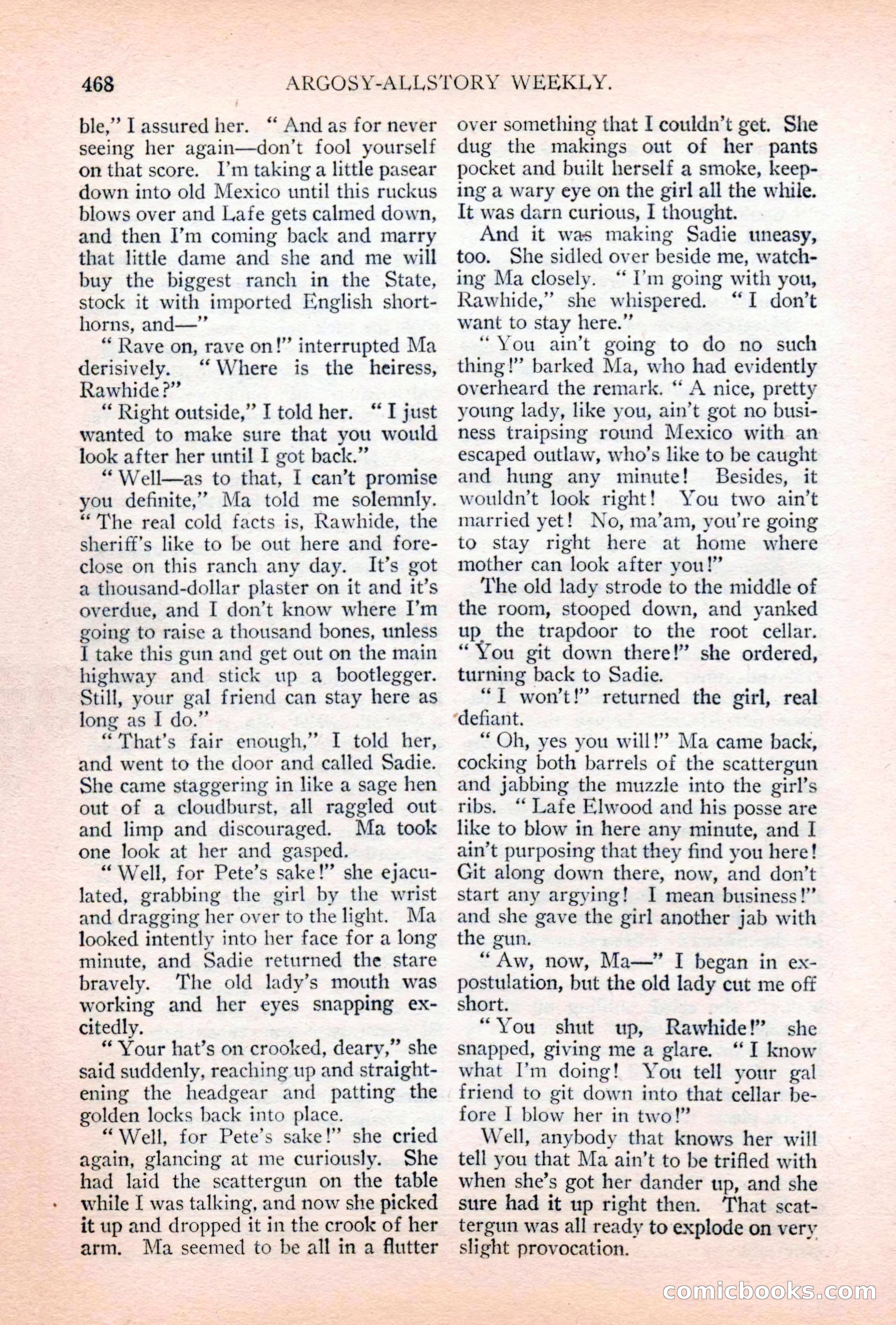 Argosy All-Story Weekly, April 28, 1928 — page 38 of 148