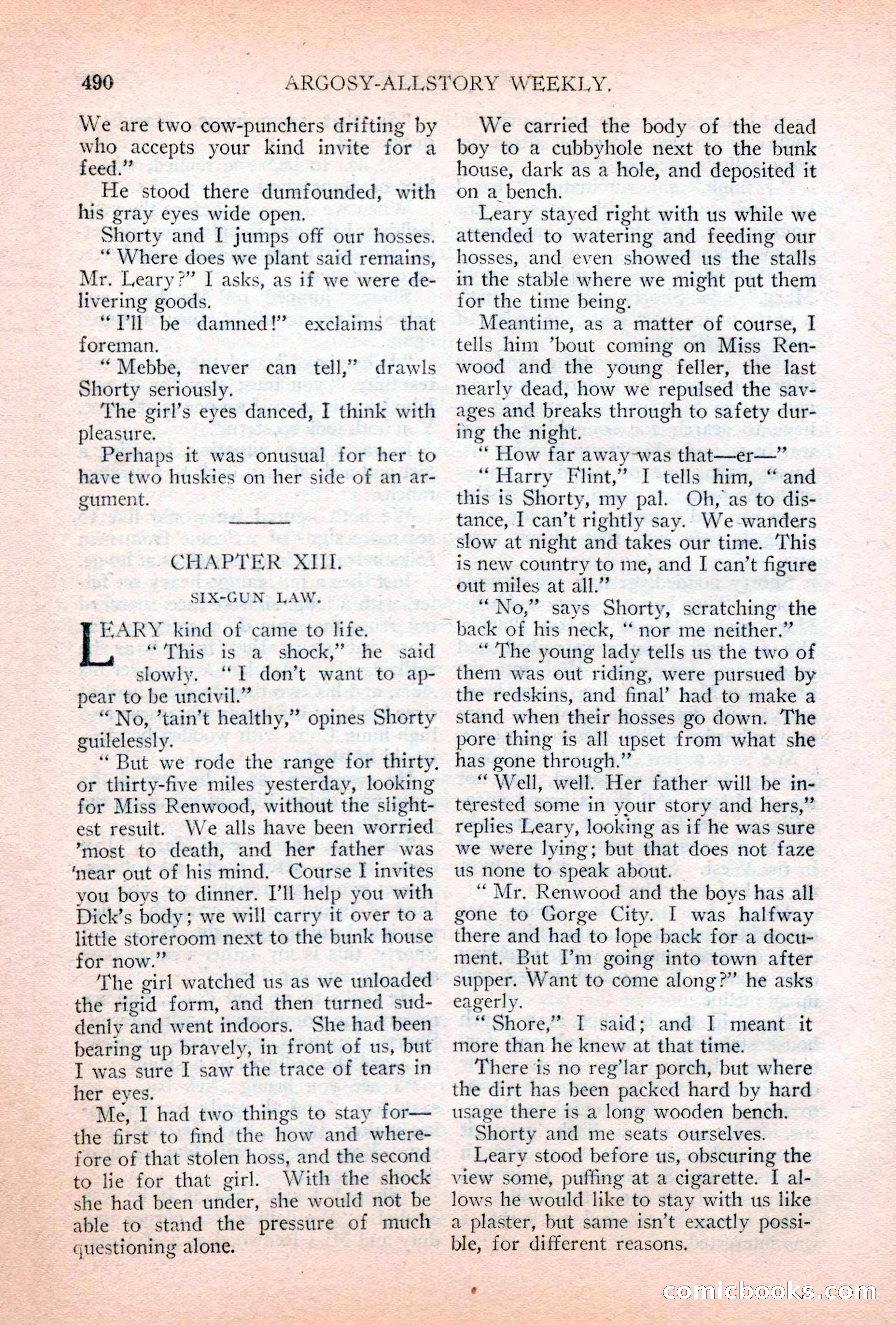 Argosy All-Story Weekly, April 28, 1928 — page 60 of 148