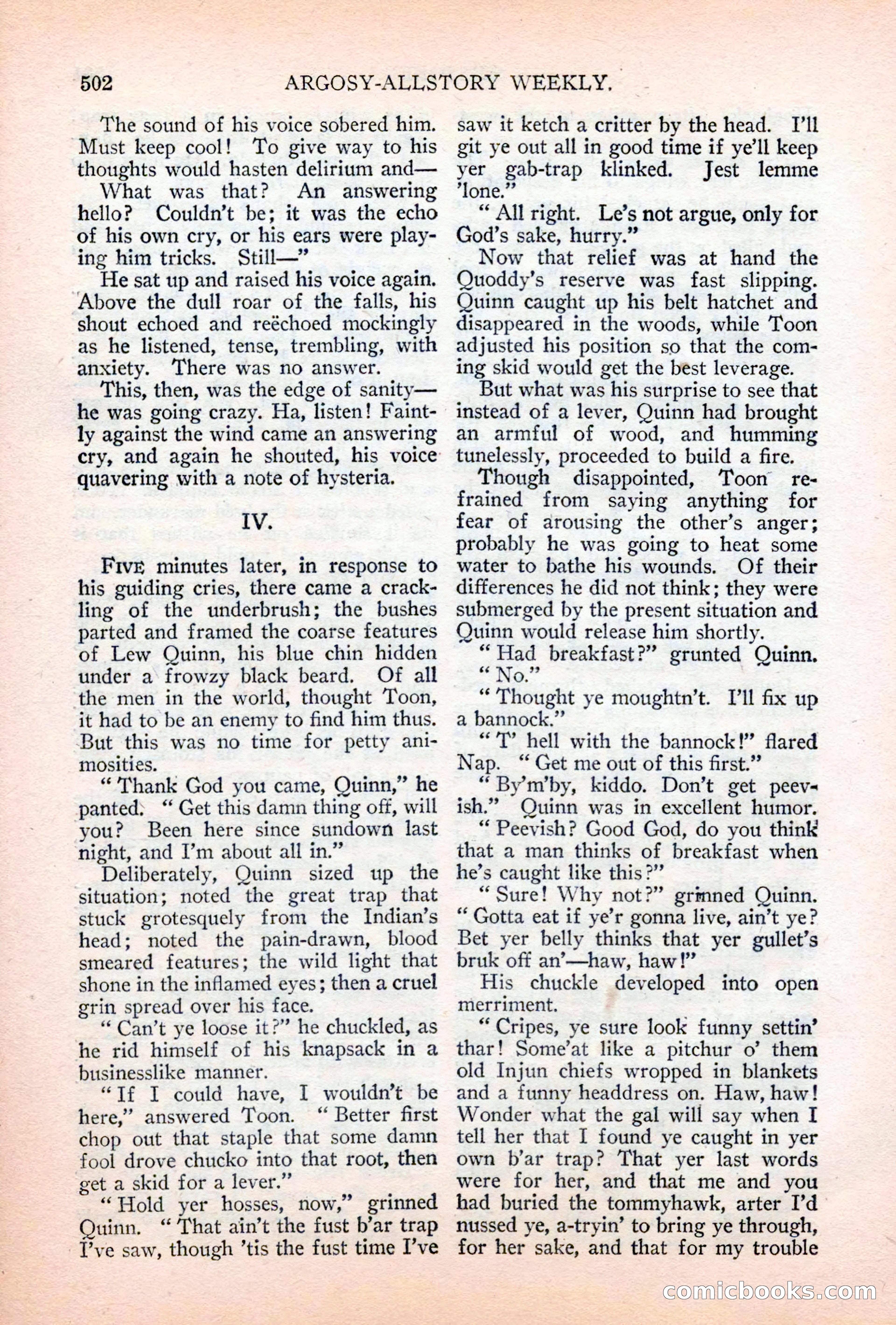 Argosy All-Story Weekly, April 28, 1928 — page 72 of 148