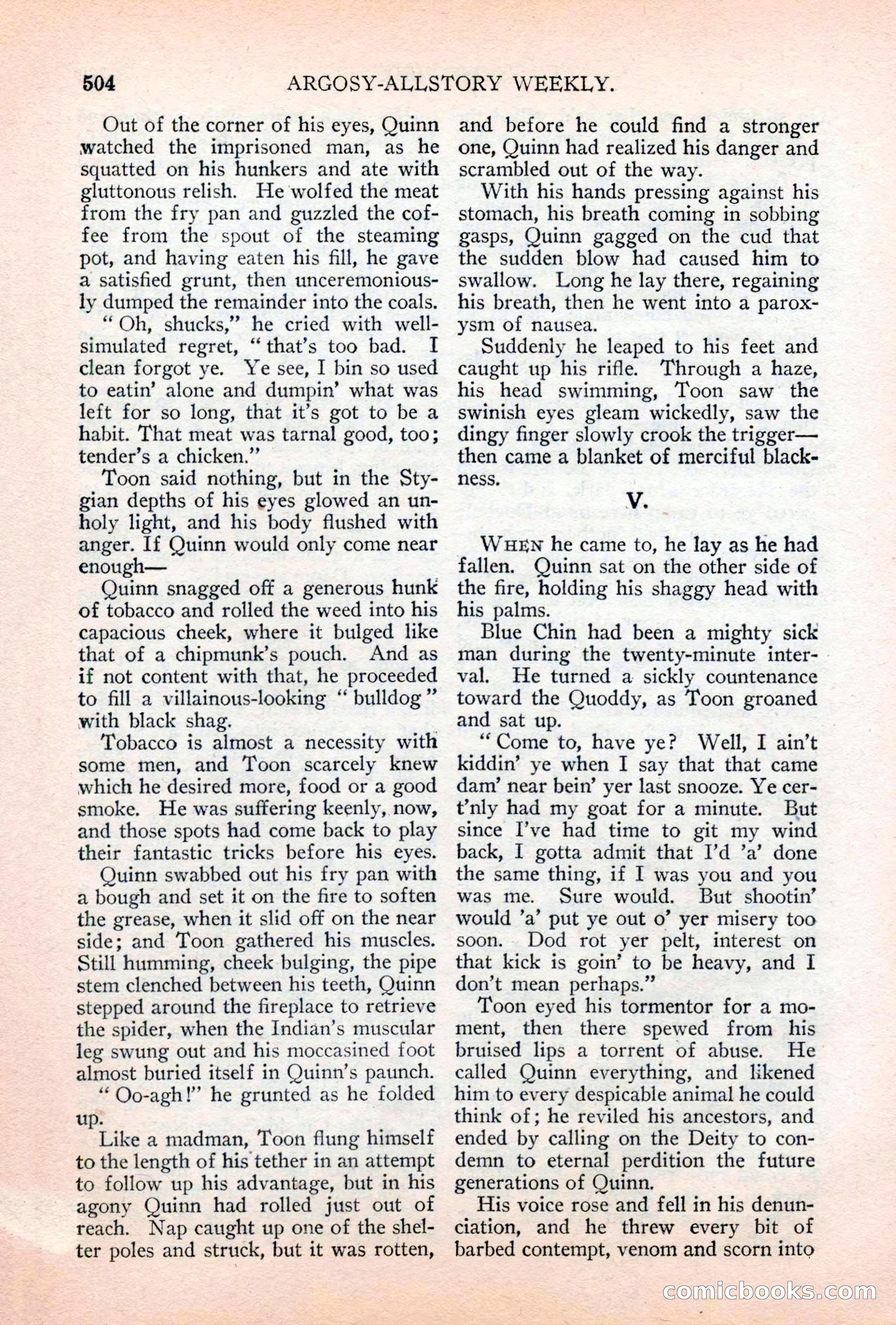 Argosy All-Story Weekly, April 28, 1928 — page 74 of 148