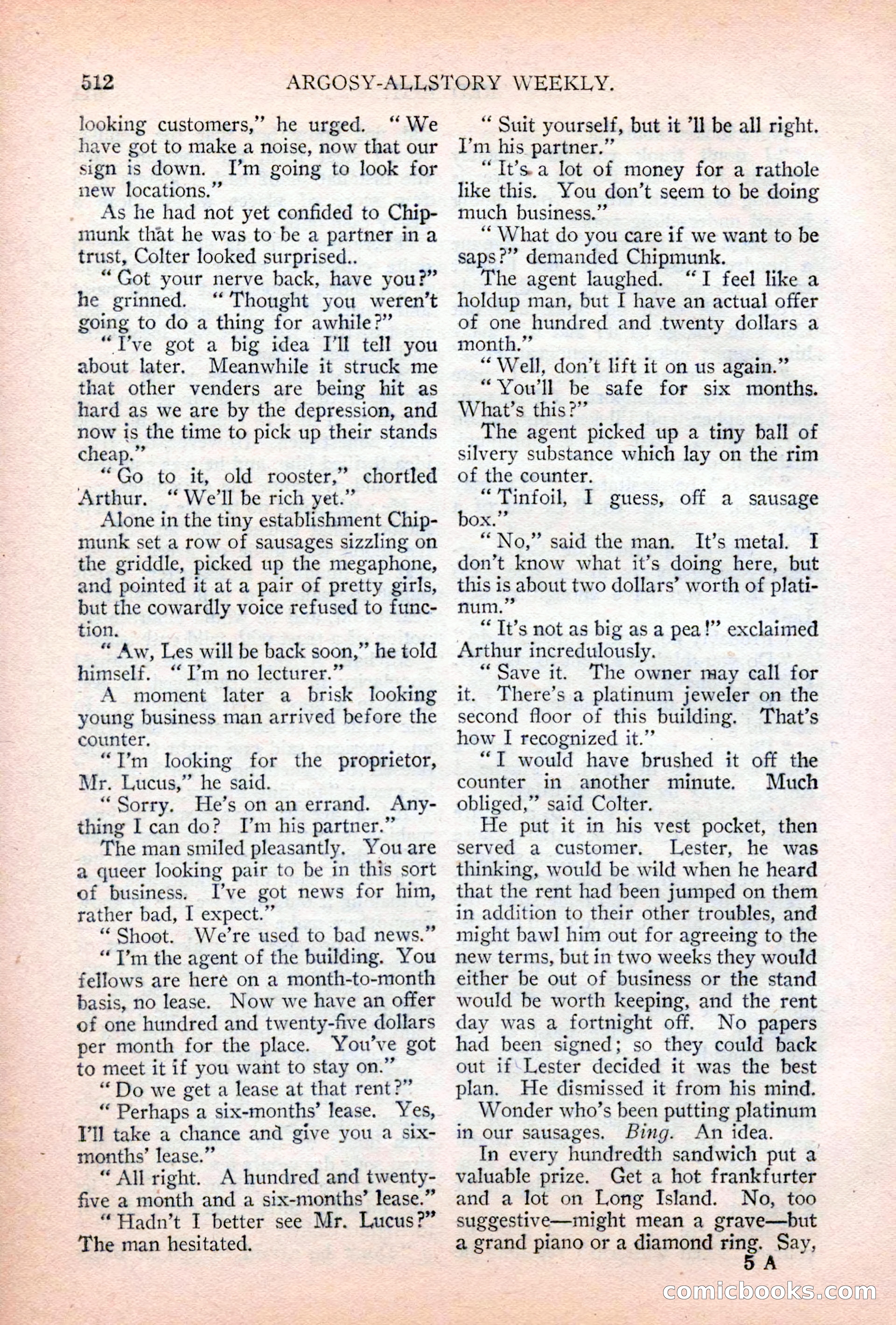 Argosy All-Story Weekly, April 28, 1928 — page 82 of 148
