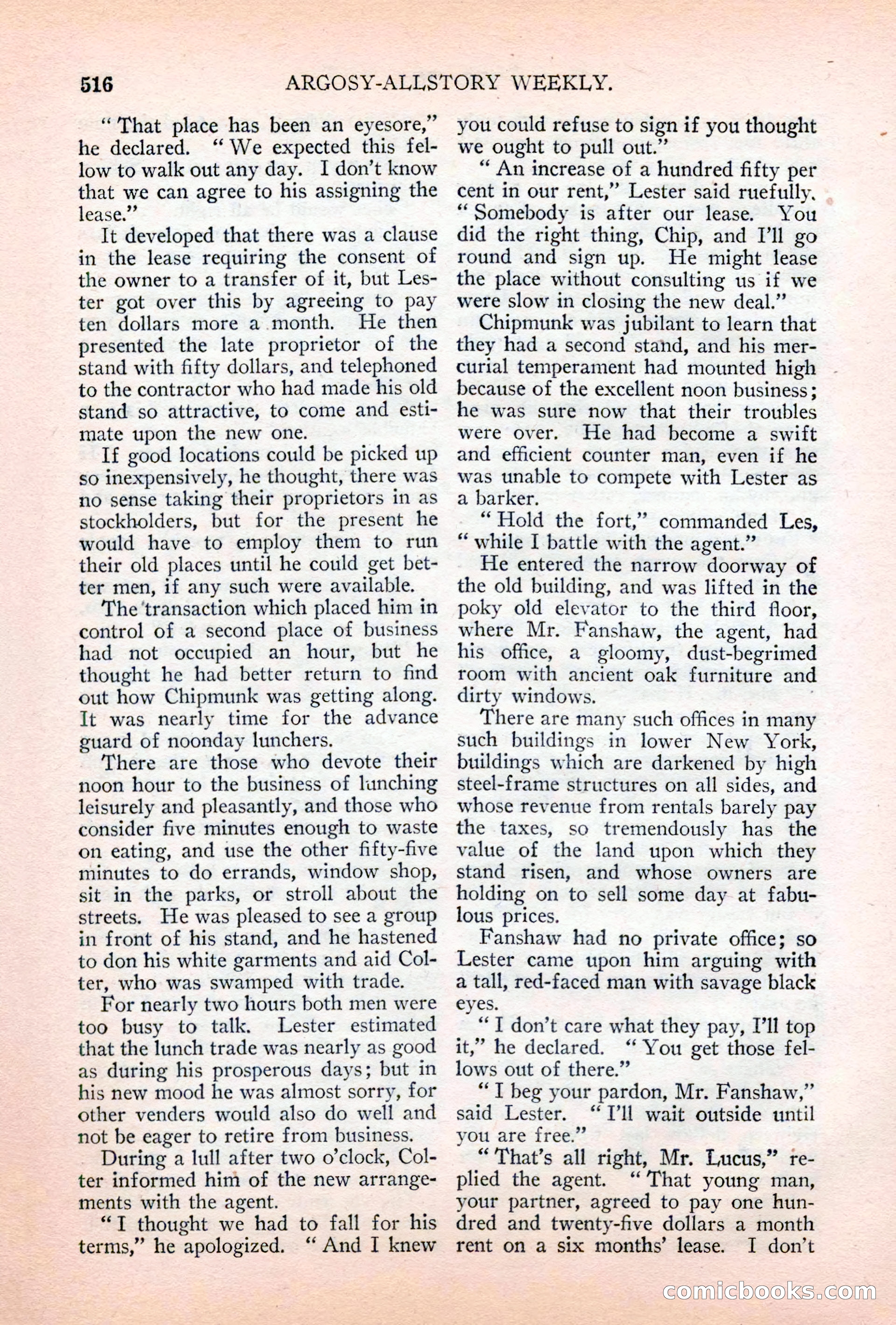 Argosy All-Story Weekly, April 28, 1928 — page 86 of 148