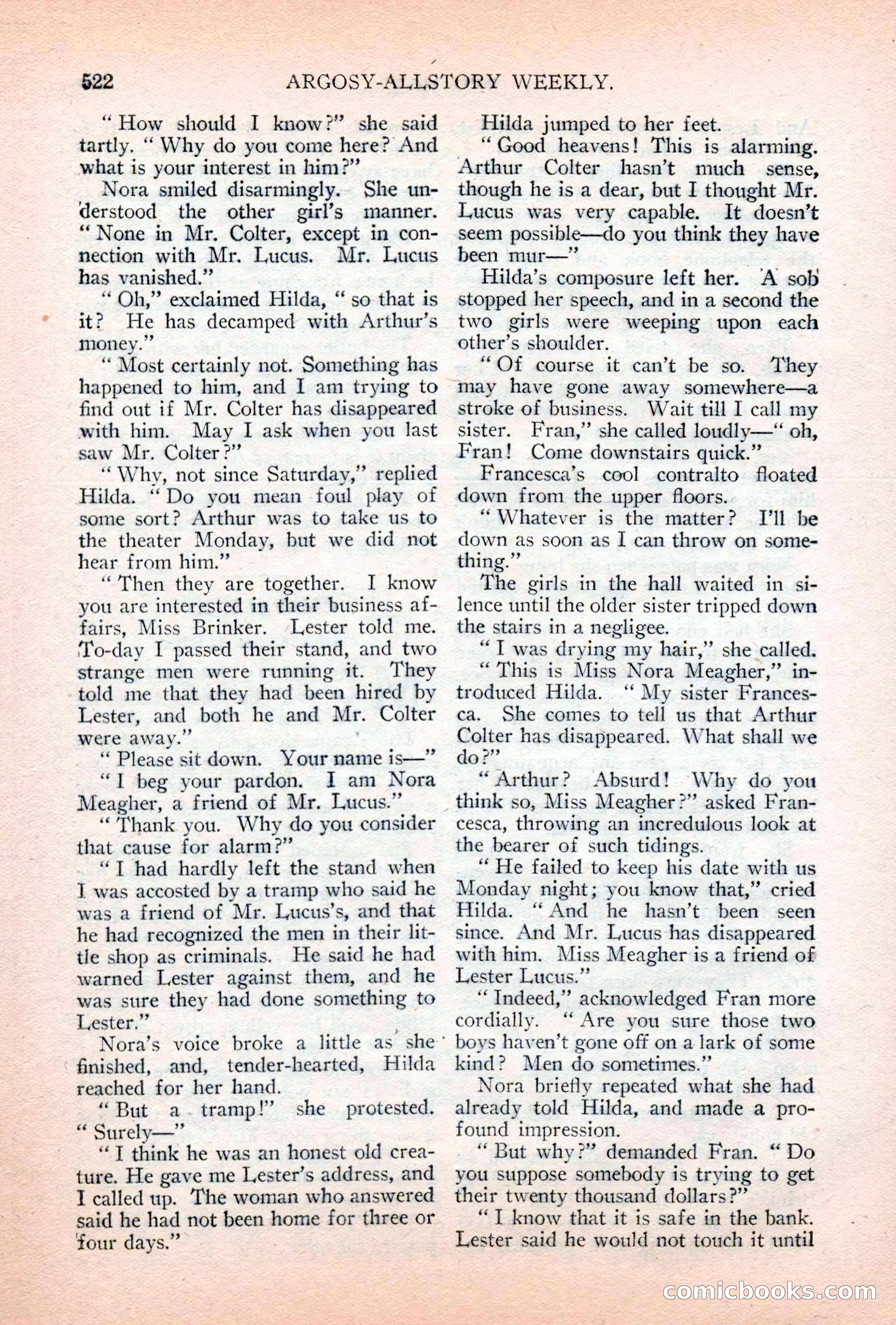 Argosy All-Story Weekly, April 28, 1928 — page 92 of 148