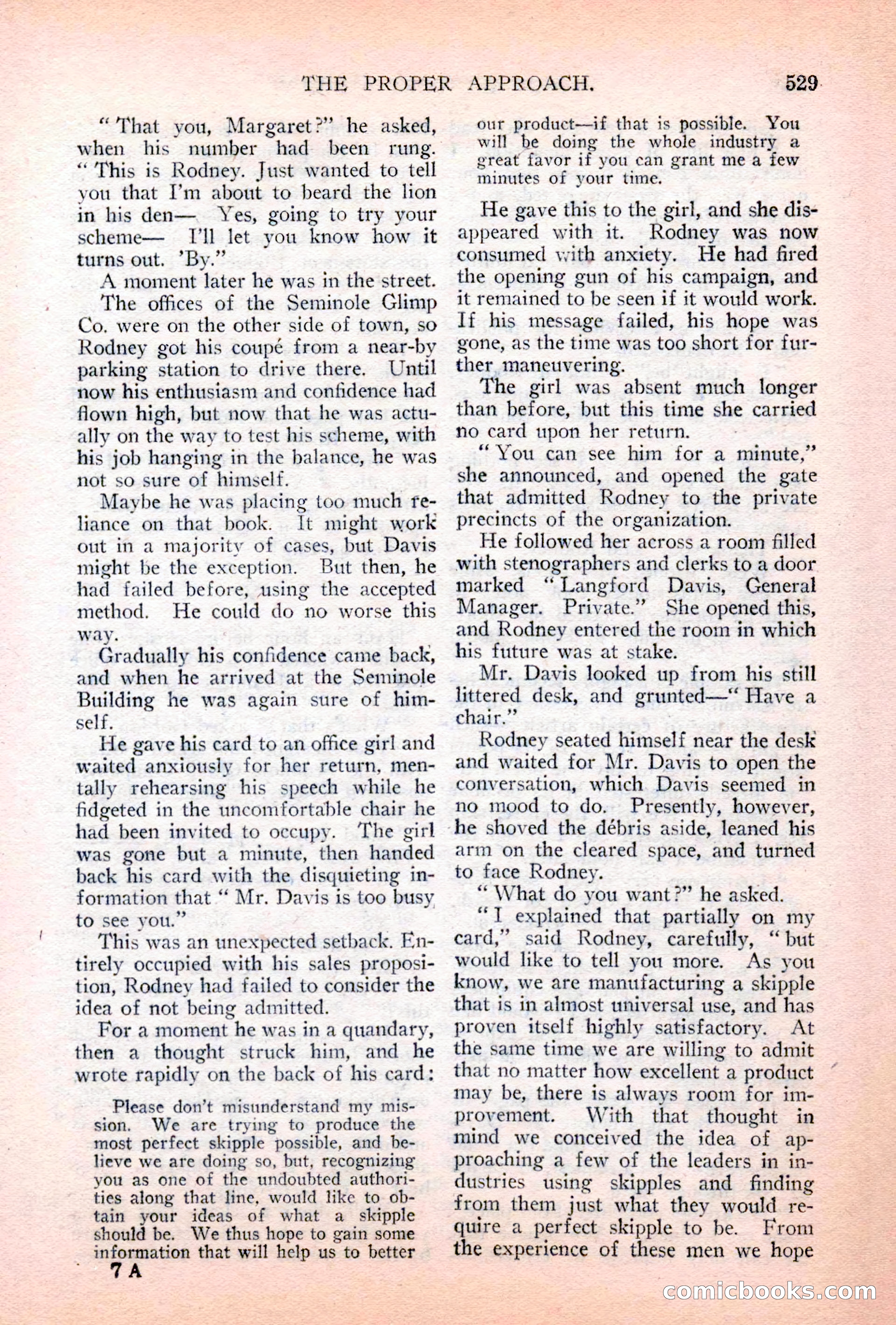 Argosy All-Story Weekly, April 28, 1928 — page 99 of 148