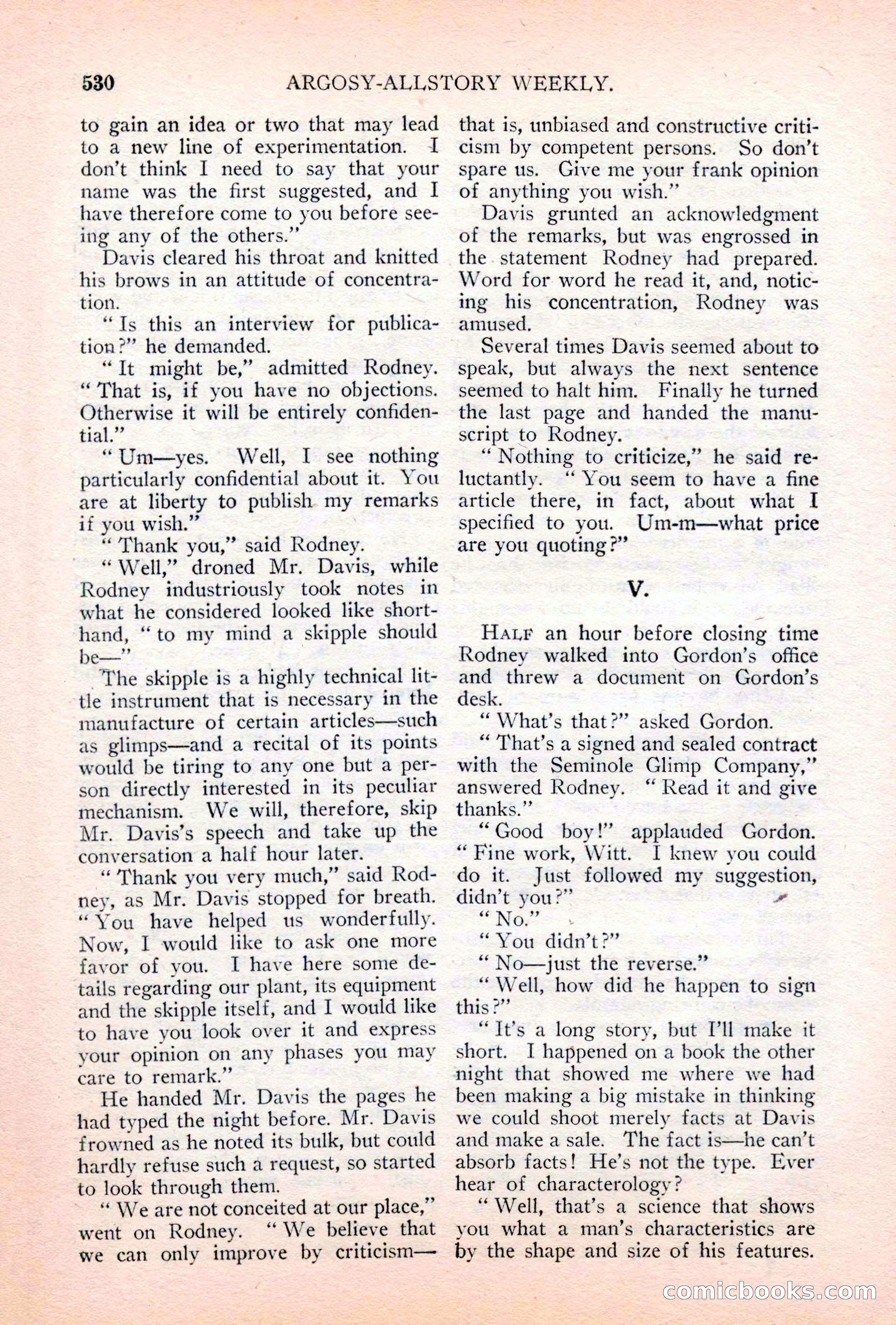 Argosy All-Story Weekly, April 28, 1928 — page 100 of 148