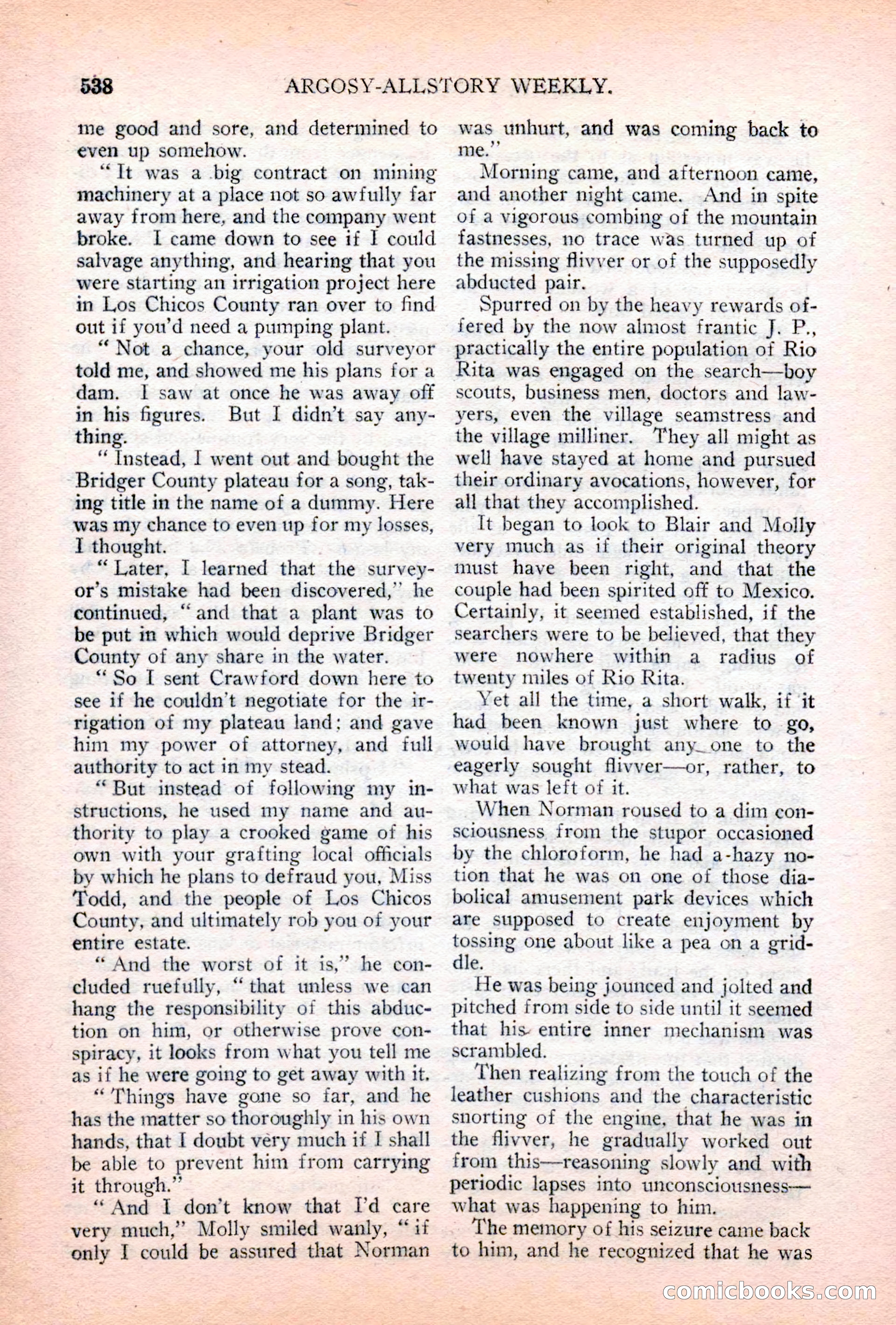Argosy All-Story Weekly, April 28, 1928 — page 108 of 148