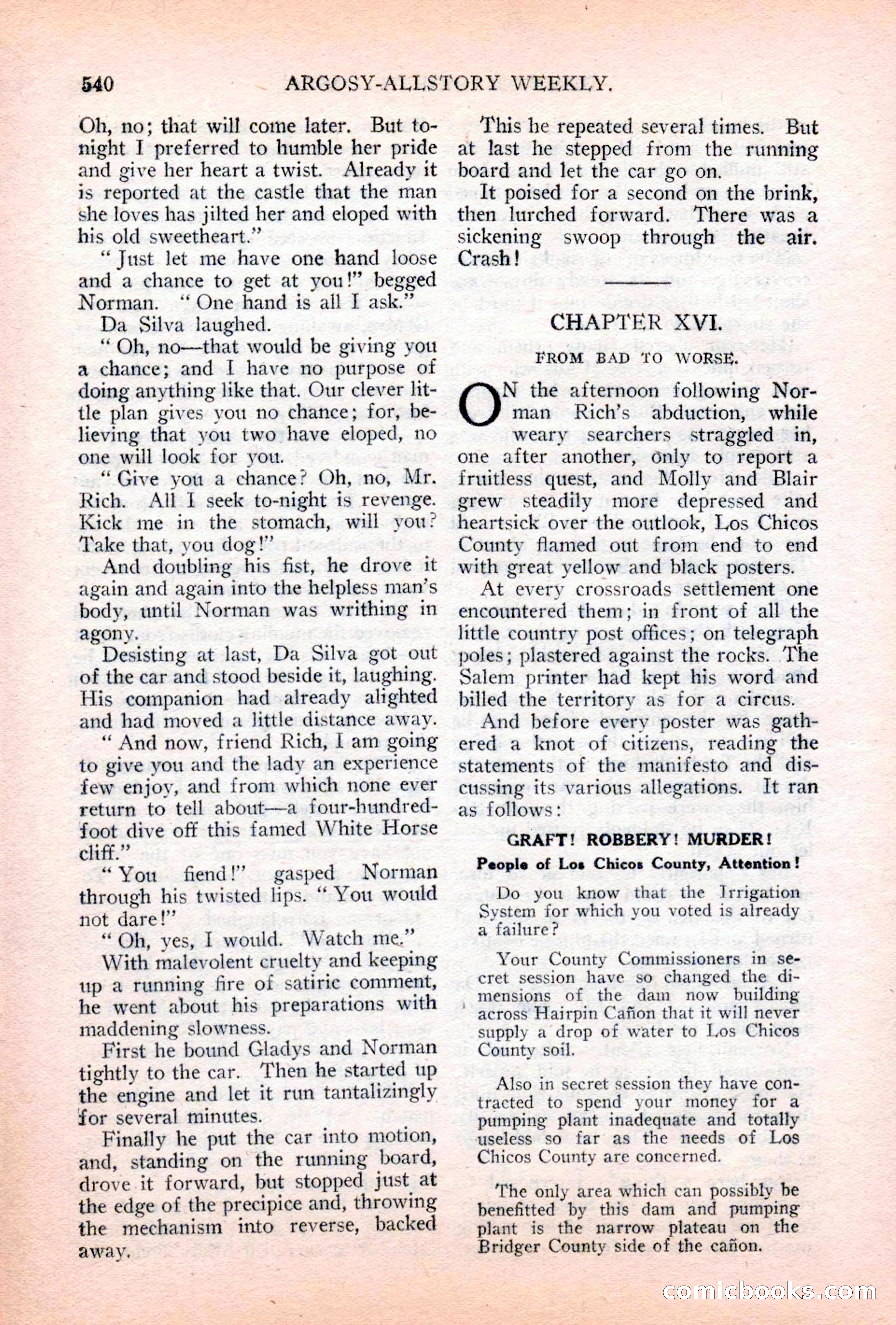 Argosy All-Story Weekly, April 28, 1928 — page 110 of 148