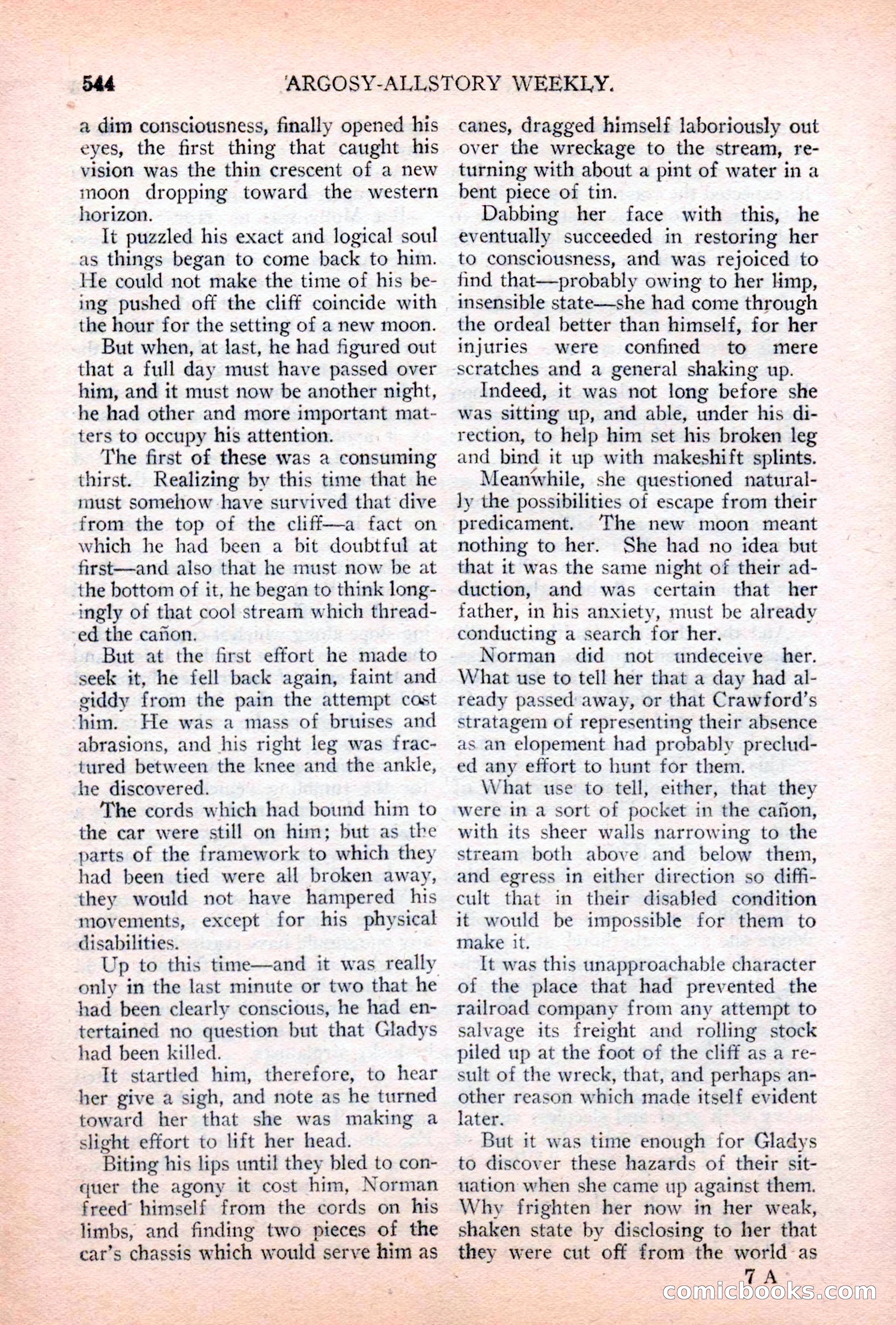 Argosy All-Story Weekly, April 28, 1928 — page 114 of 148