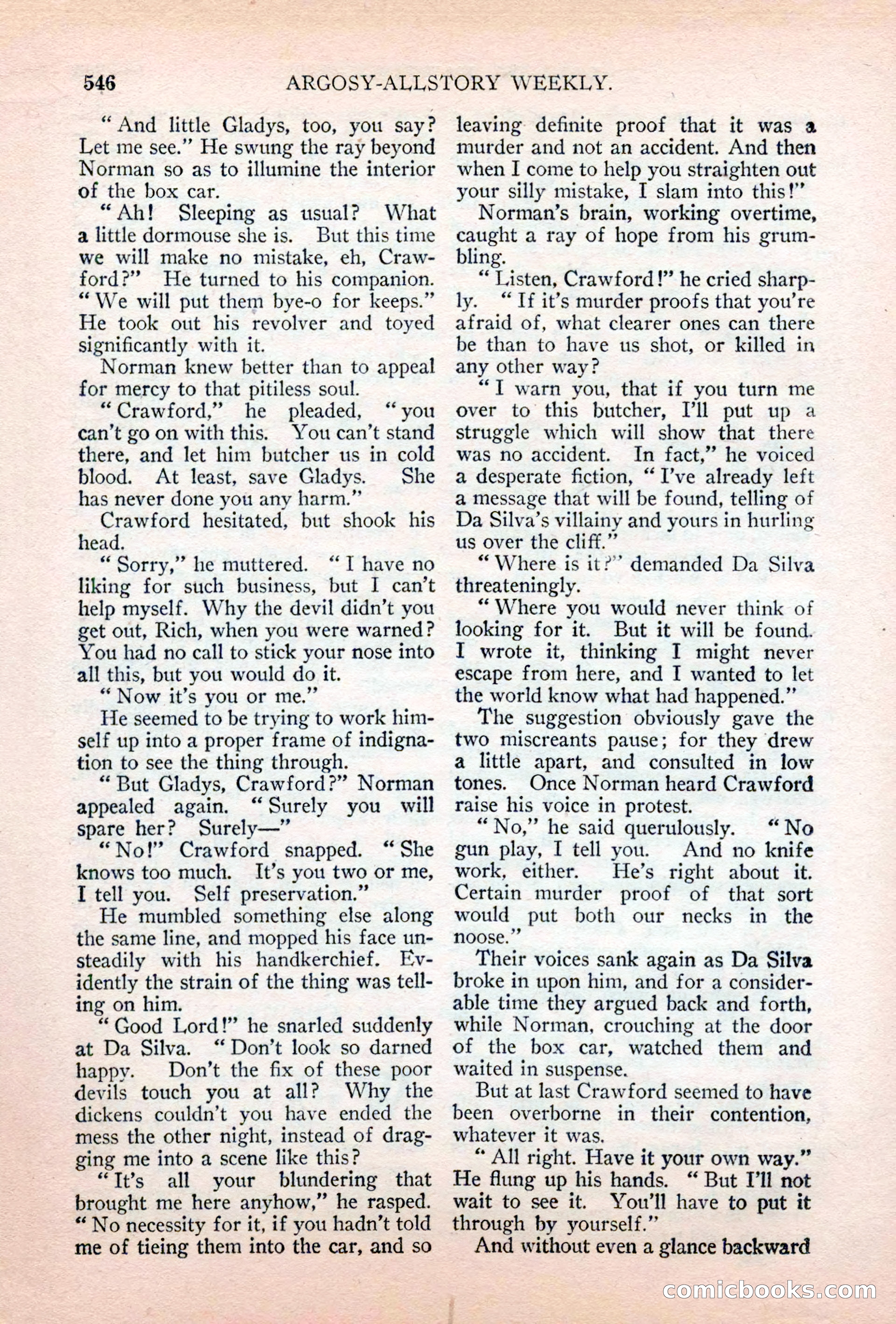 Argosy All-Story Weekly, April 28, 1928 — page 116 of 148