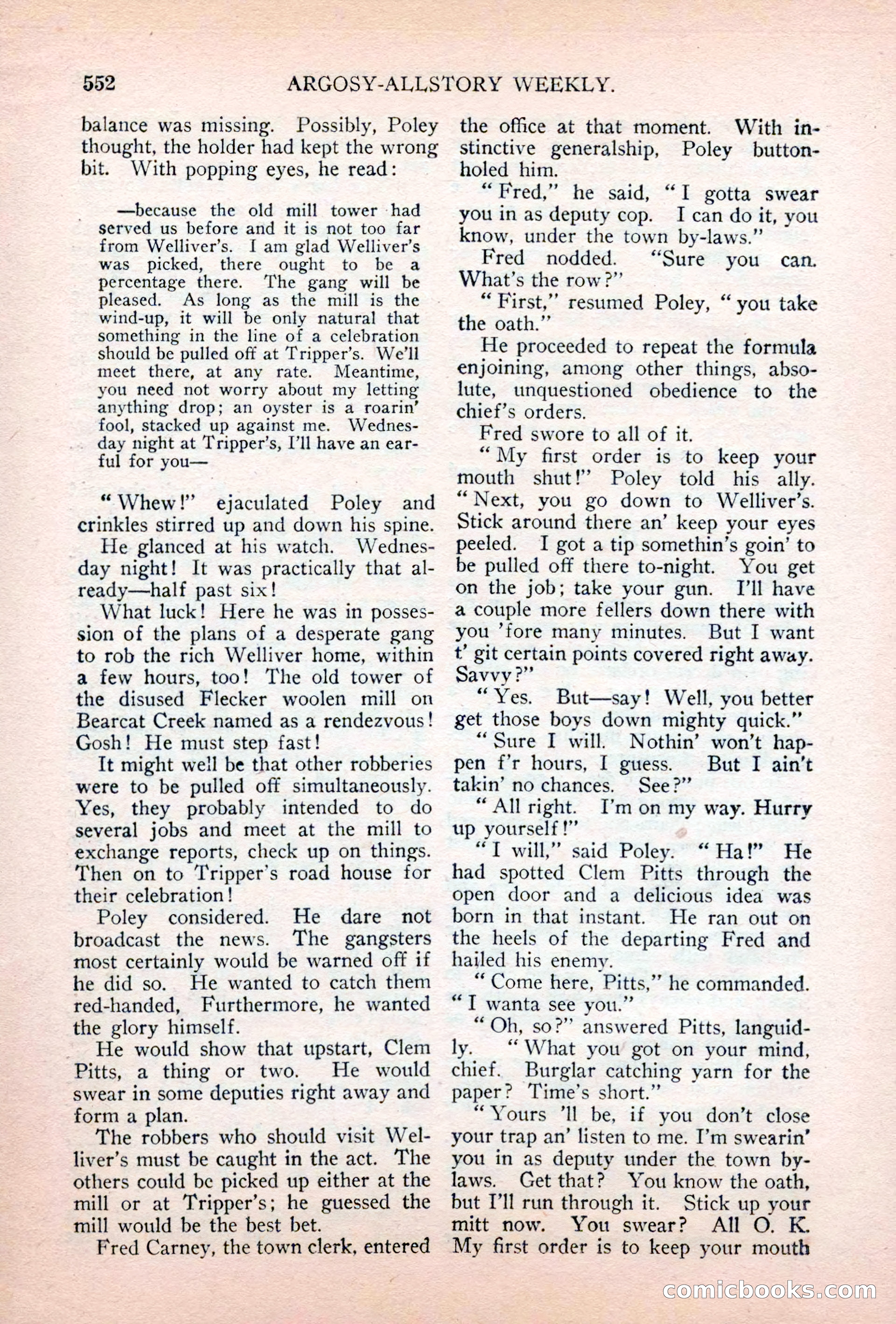 Argosy All-Story Weekly, April 28, 1928 — page 122 of 148