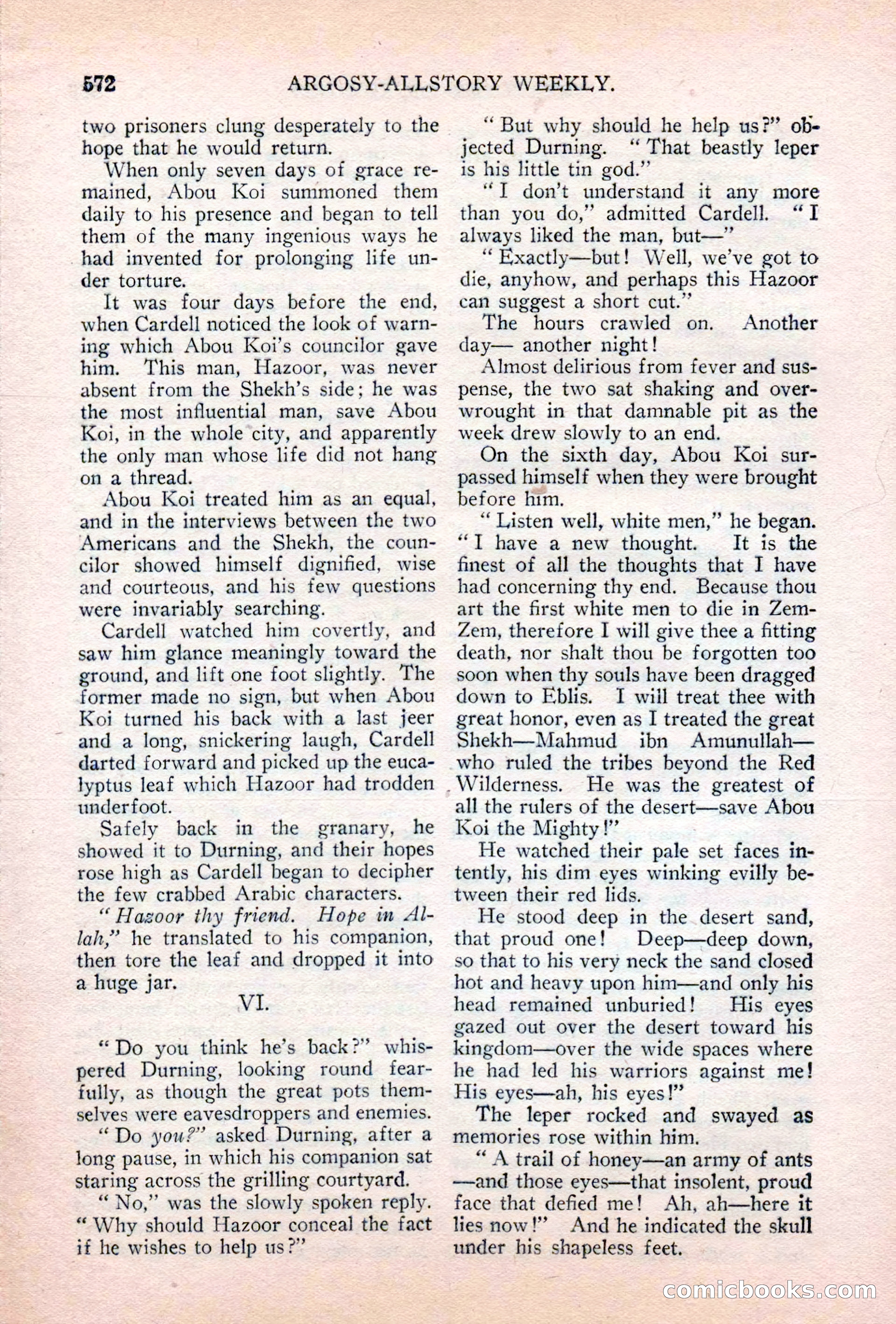 Argosy All-Story Weekly, April 28, 1928 — page 142 of 148