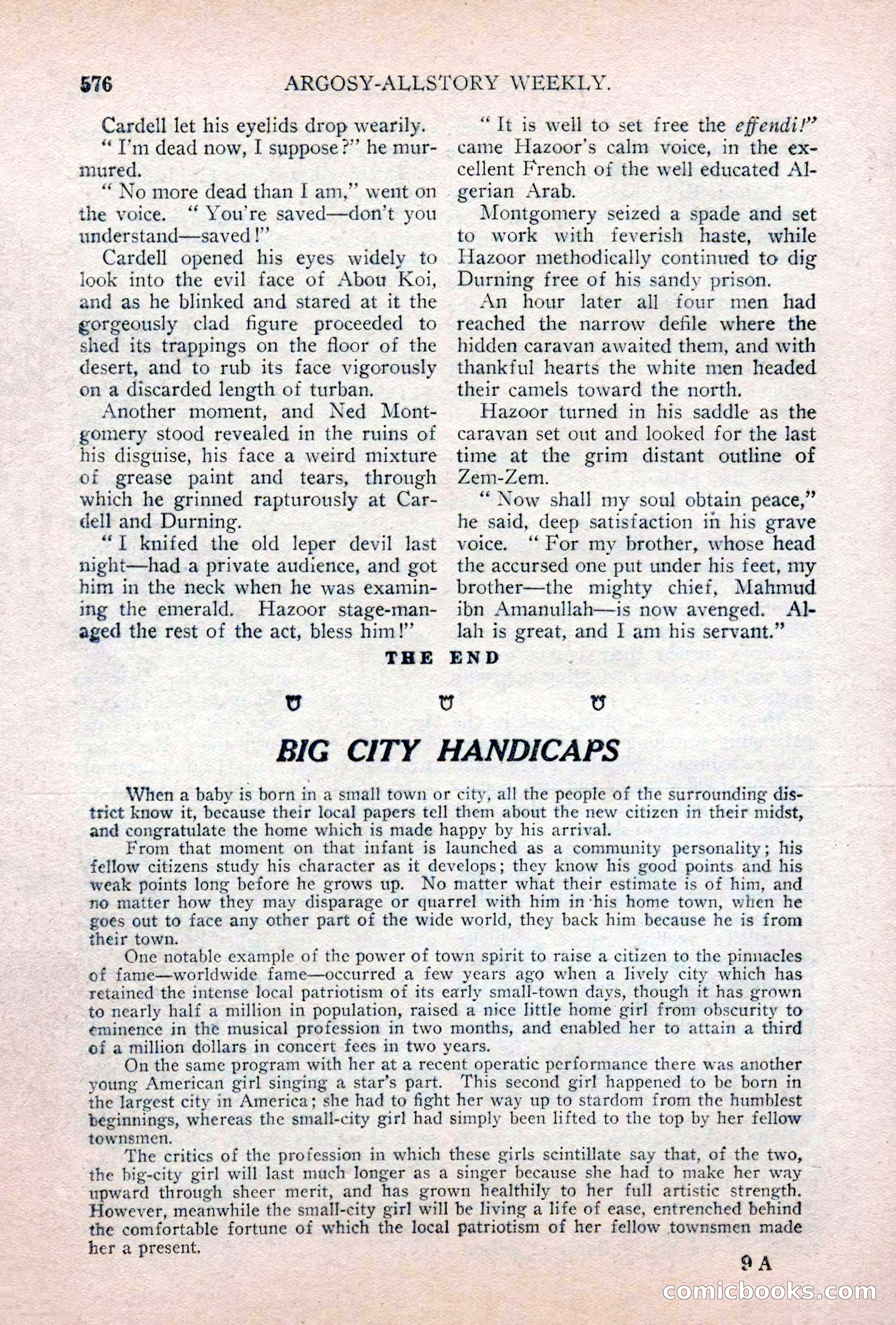 Argosy All-Story Weekly, April 28, 1928 — page 146 of 148