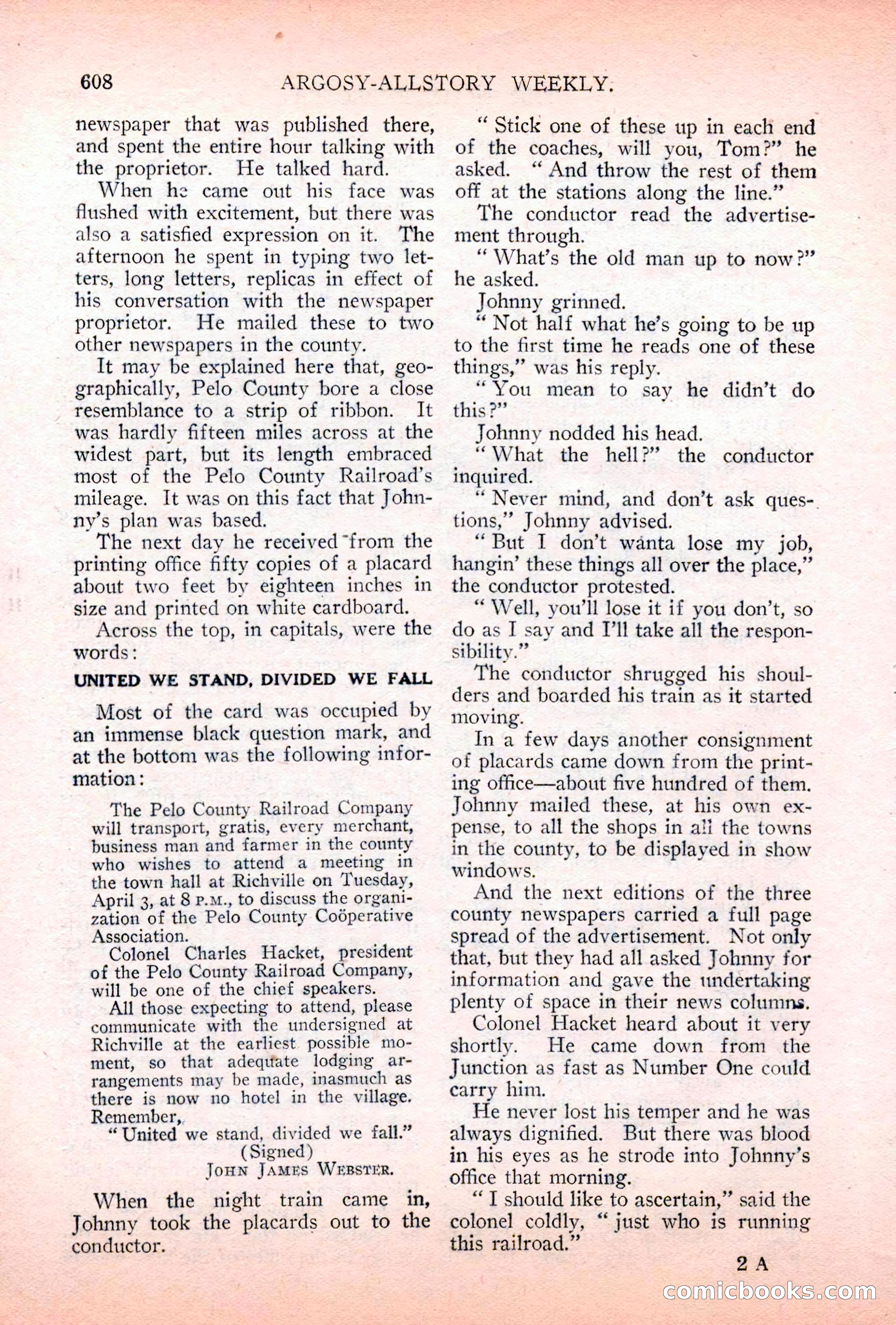Argosy All-Story Weekly, May 5, 1928 — page 42 of 156