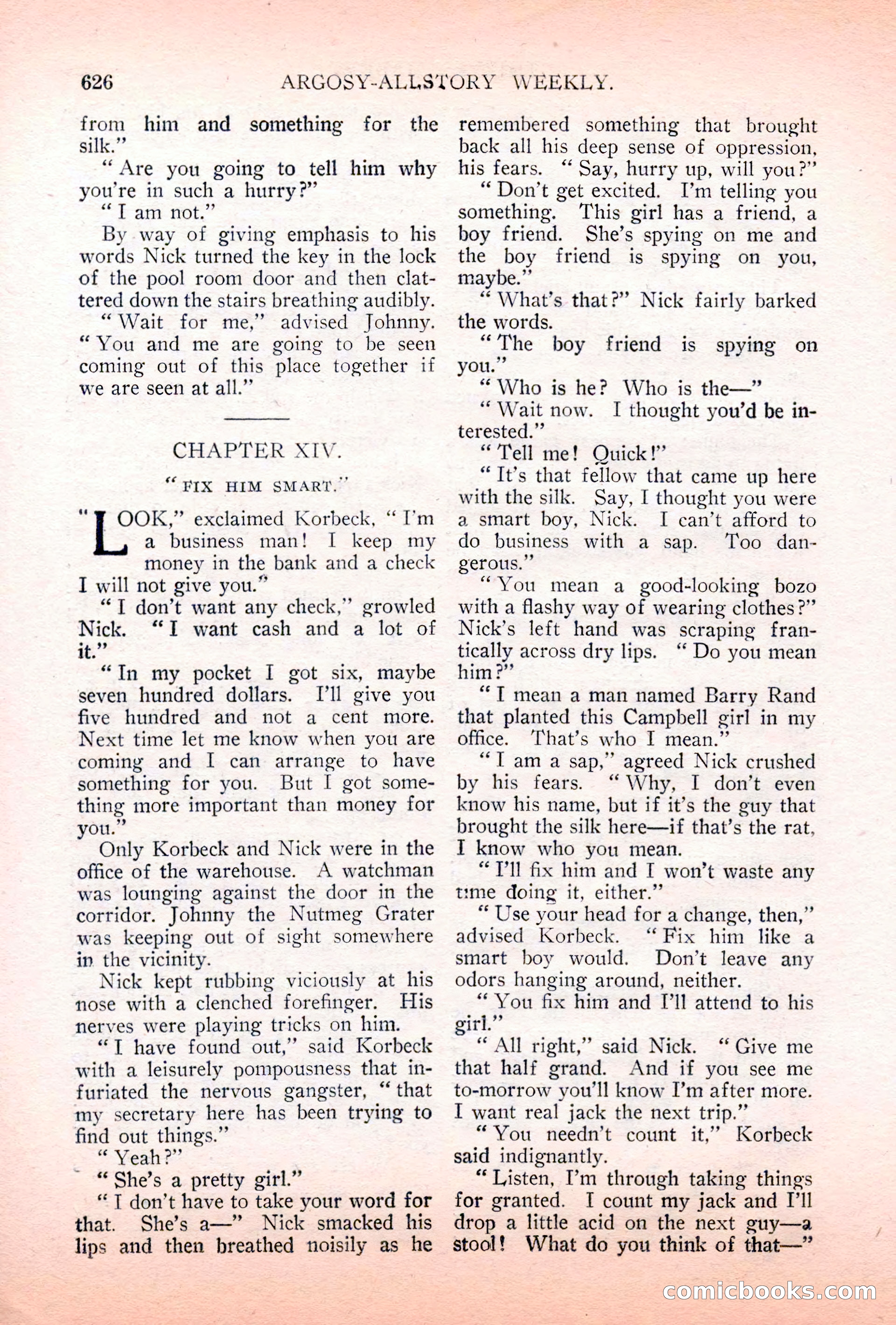 Argosy All-Story Weekly, May 5, 1928 — page 60 of 156