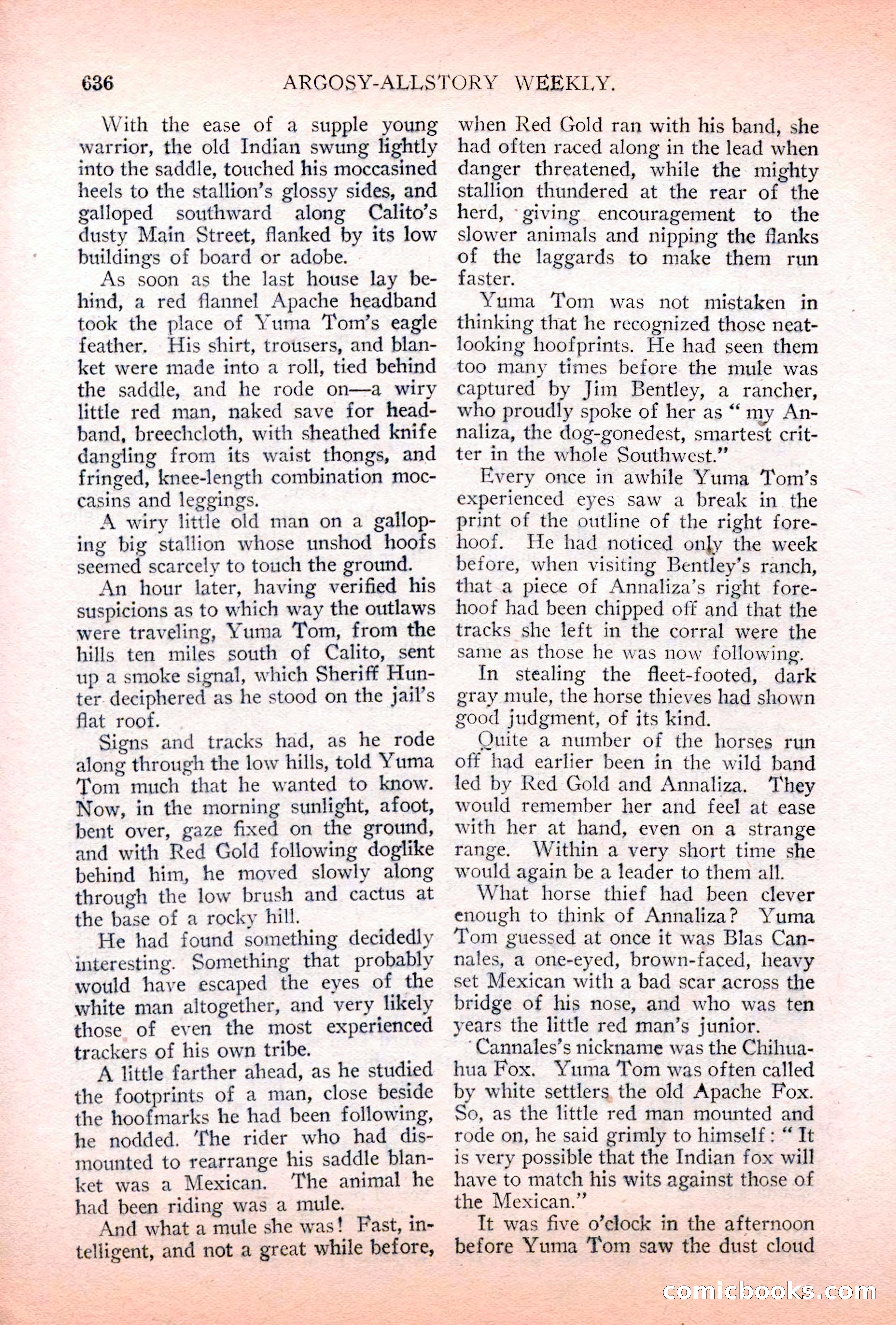 Argosy All-Story Weekly, May 5, 1928 — page 70 of 156