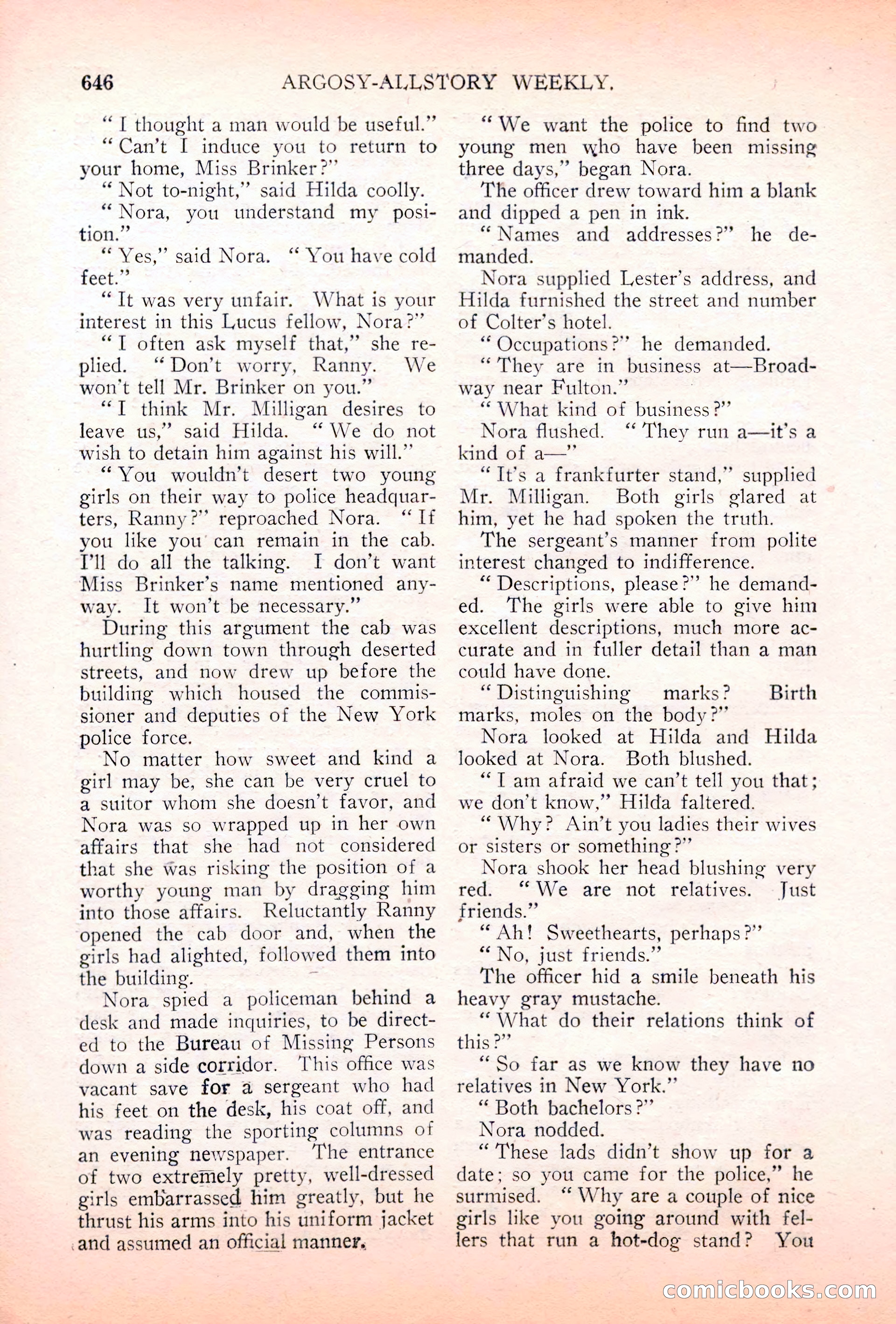 Argosy All-Story Weekly, May 5, 1928 — page 80 of 156