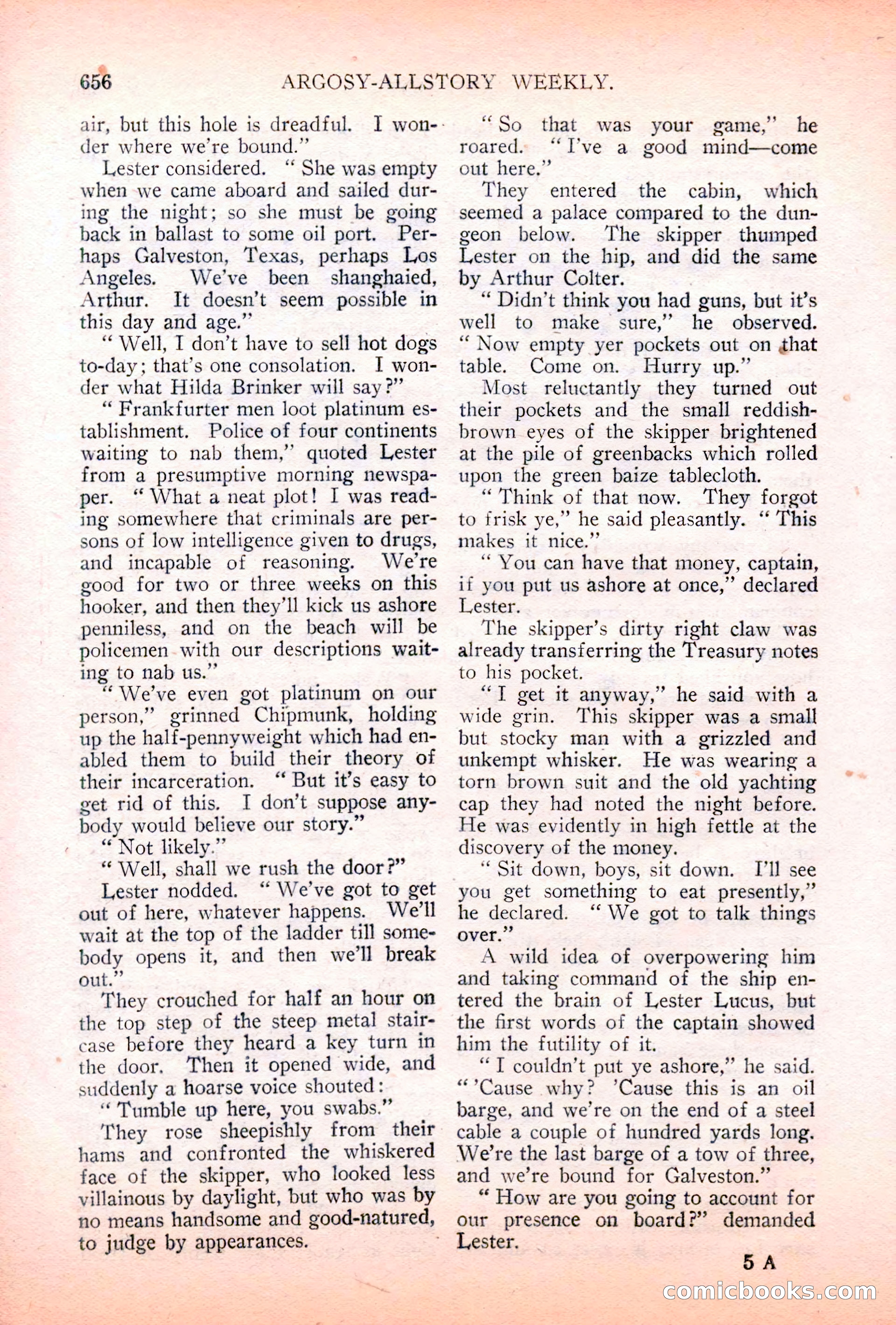 Argosy All-Story Weekly, May 5, 1928 — page 90 of 156