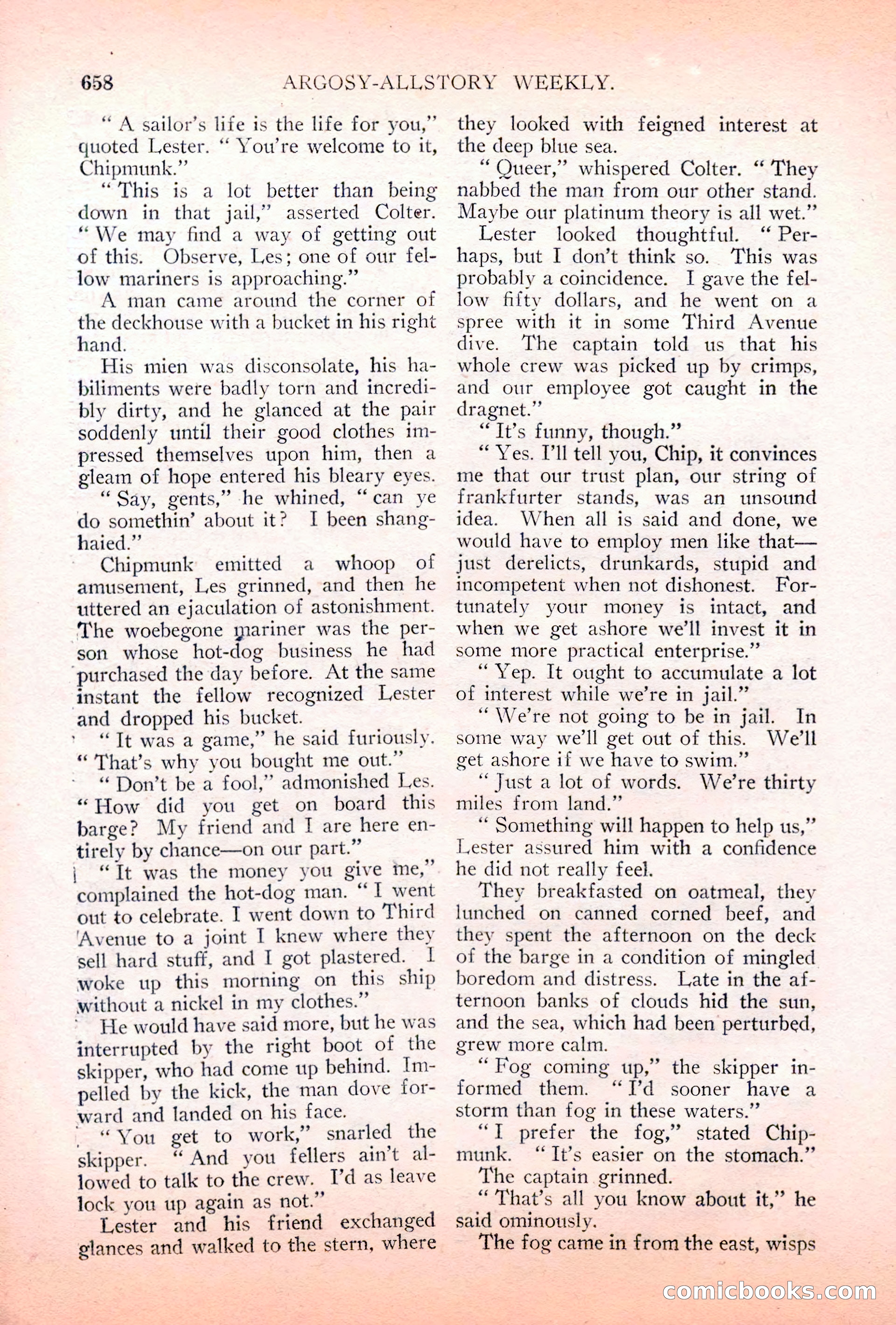 Argosy All-Story Weekly, May 5, 1928 — page 92 of 156