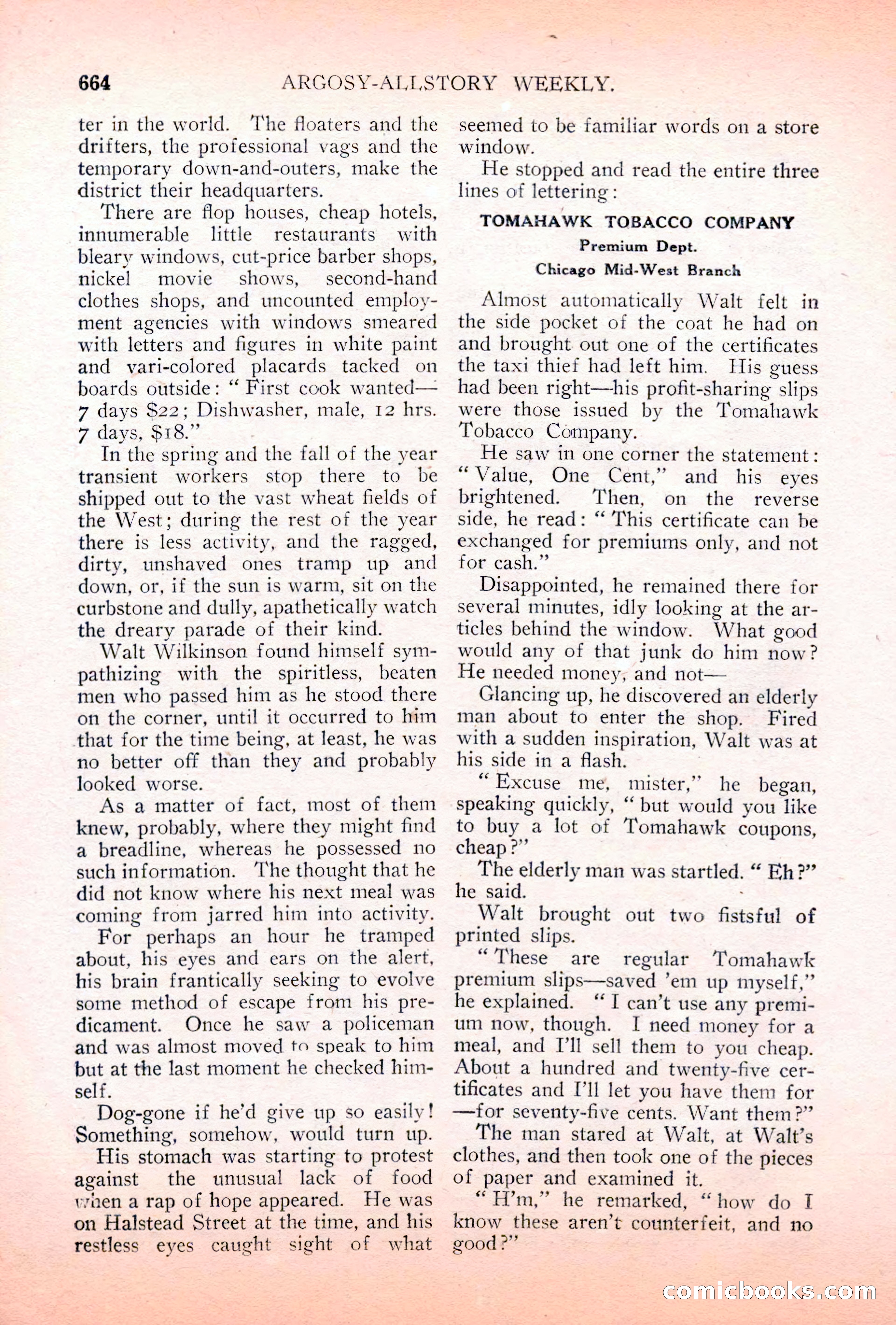 Argosy All-Story Weekly, May 5, 1928 — page 98 of 156