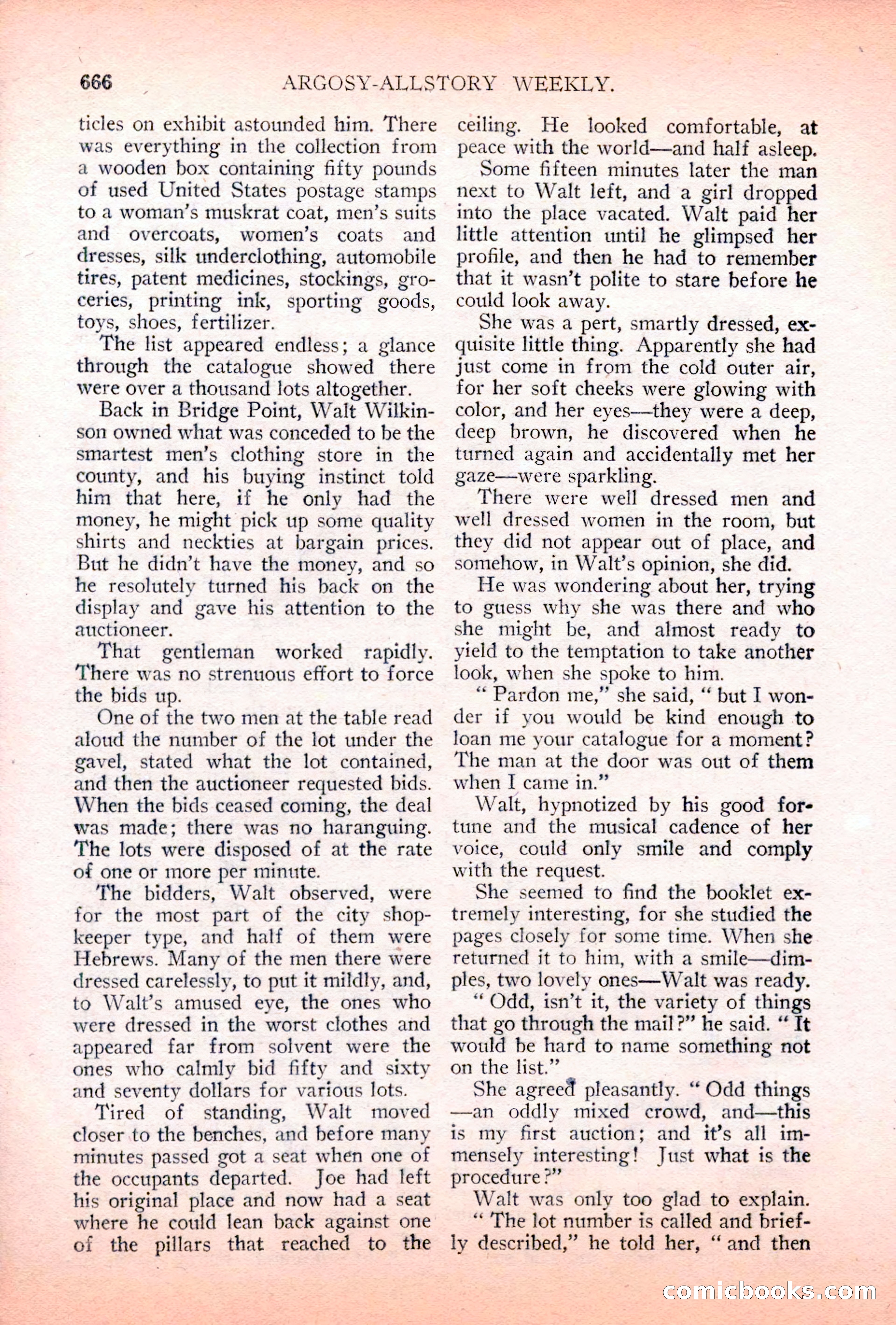 Argosy All-Story Weekly, May 5, 1928 — page 100 of 156