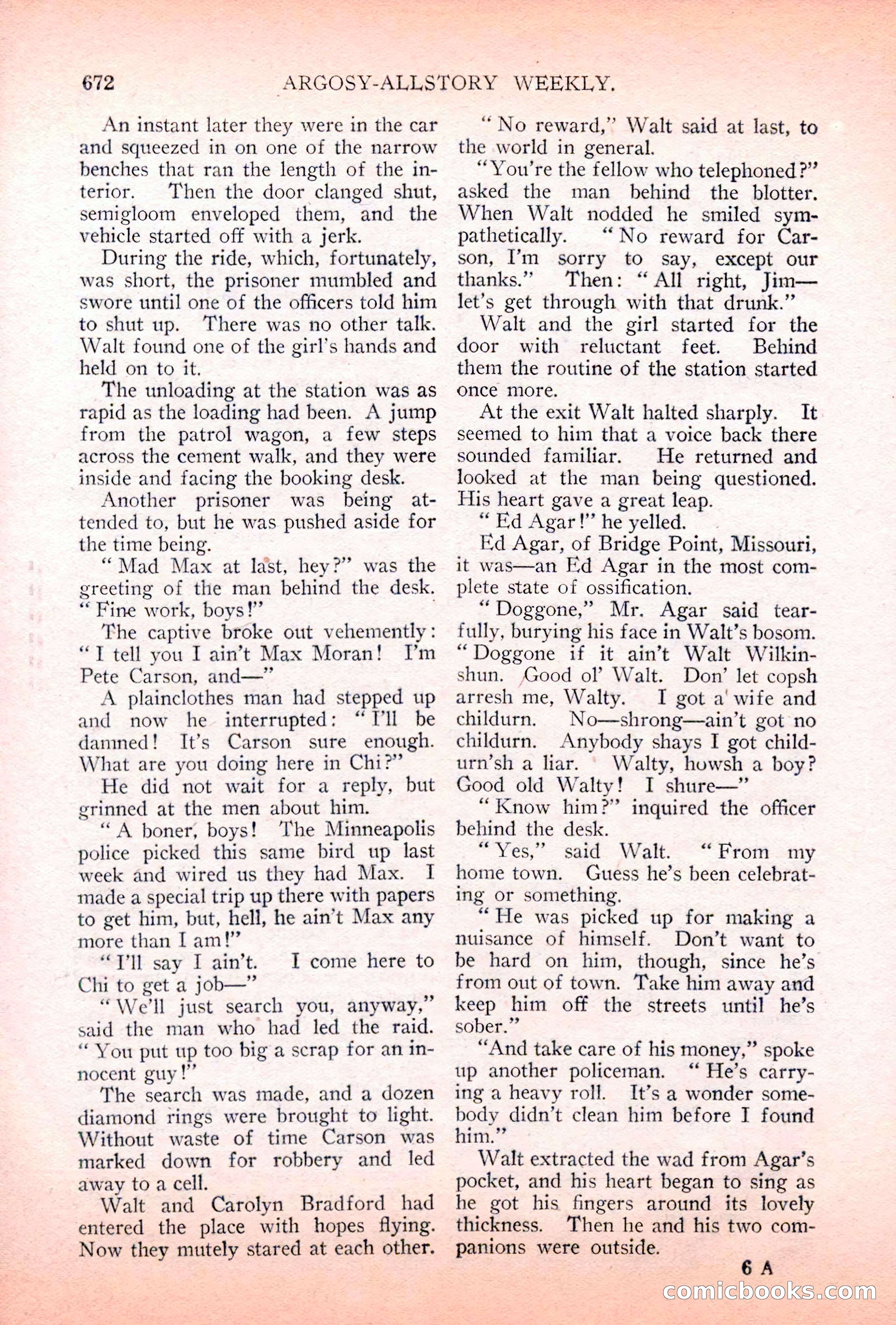 Argosy All-Story Weekly, May 5, 1928 — page 106 of 156