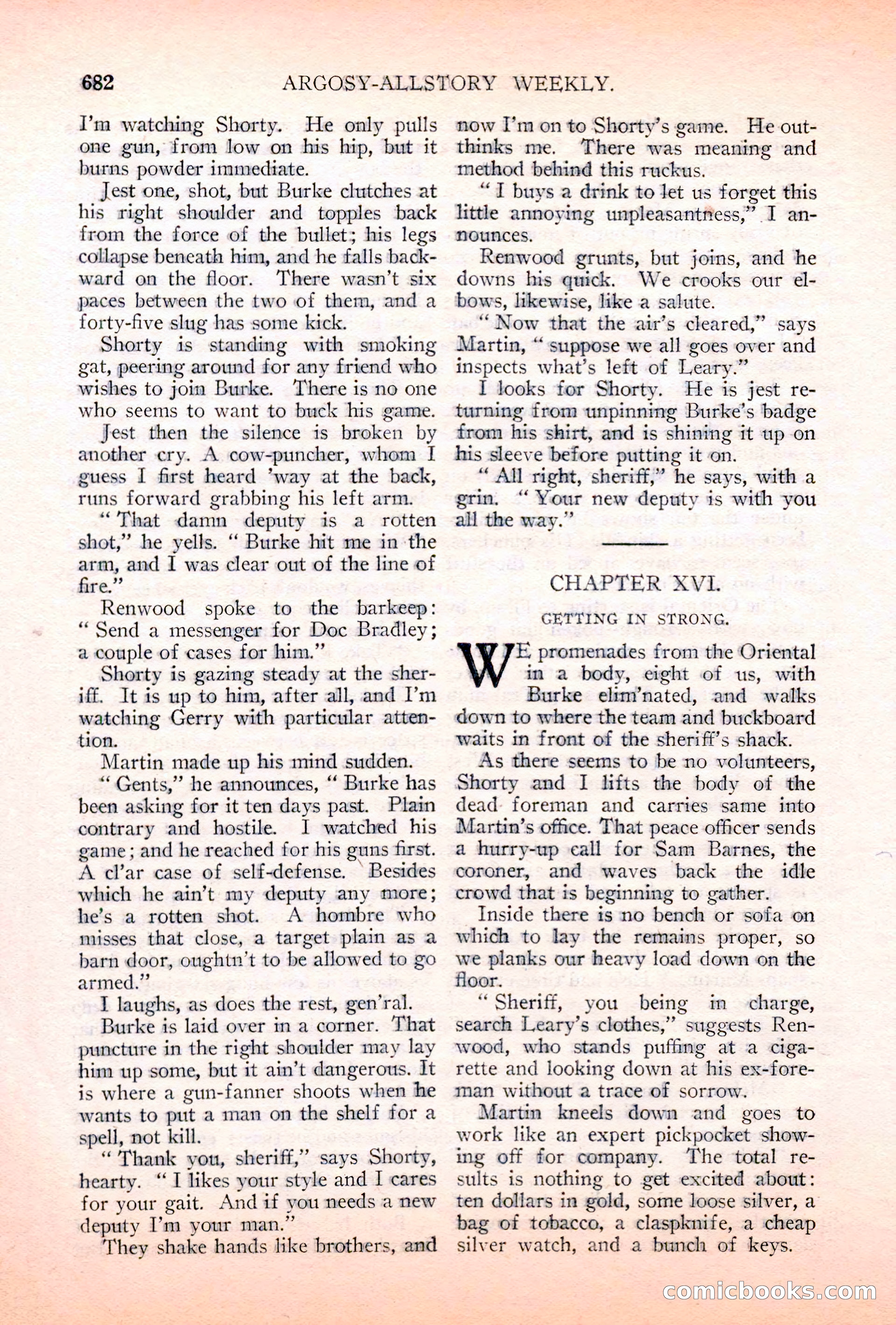Argosy All-Story Weekly, May 5, 1928 — page 116 of 156