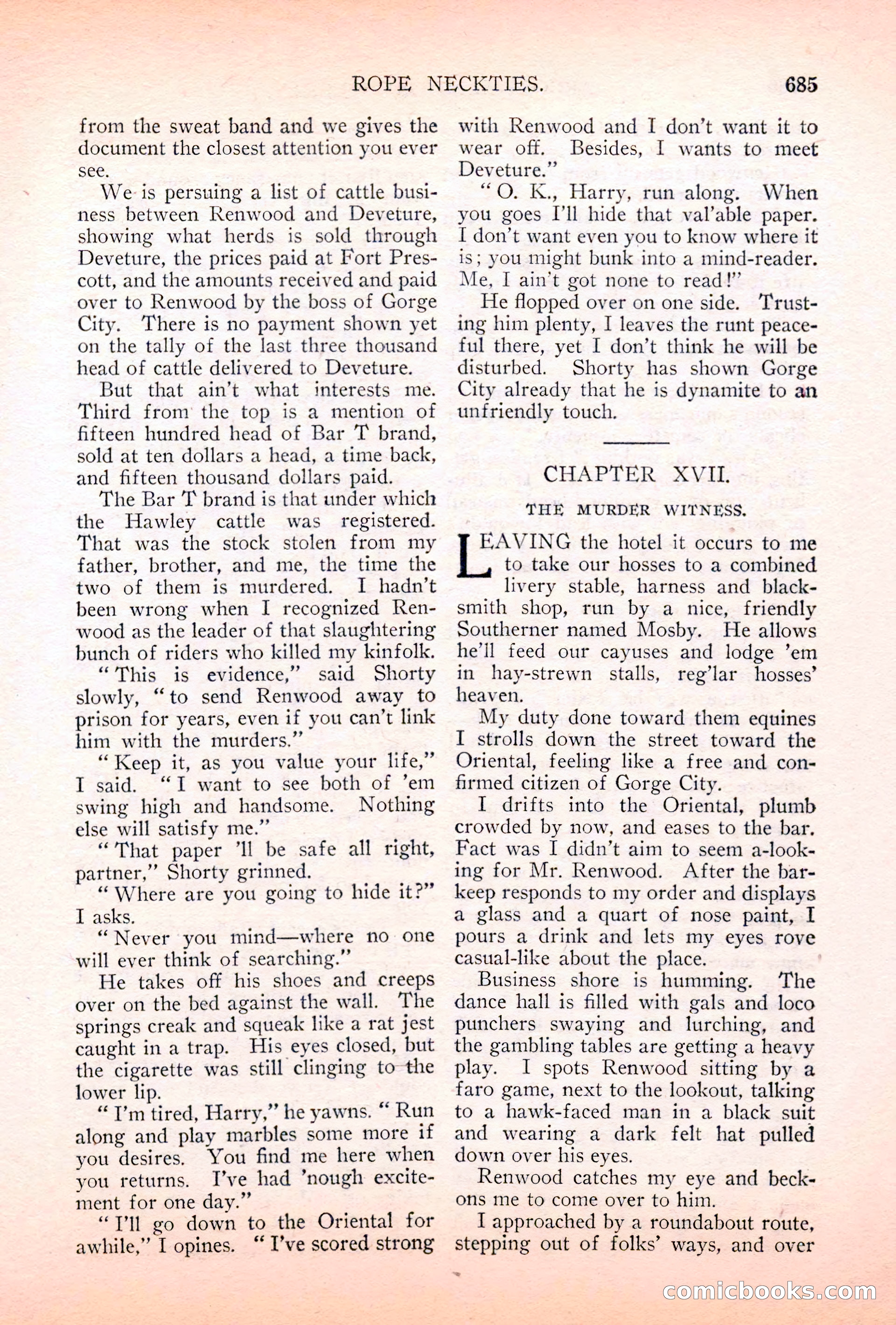 Argosy All-Story Weekly, May 5, 1928 — page 119 of 156
