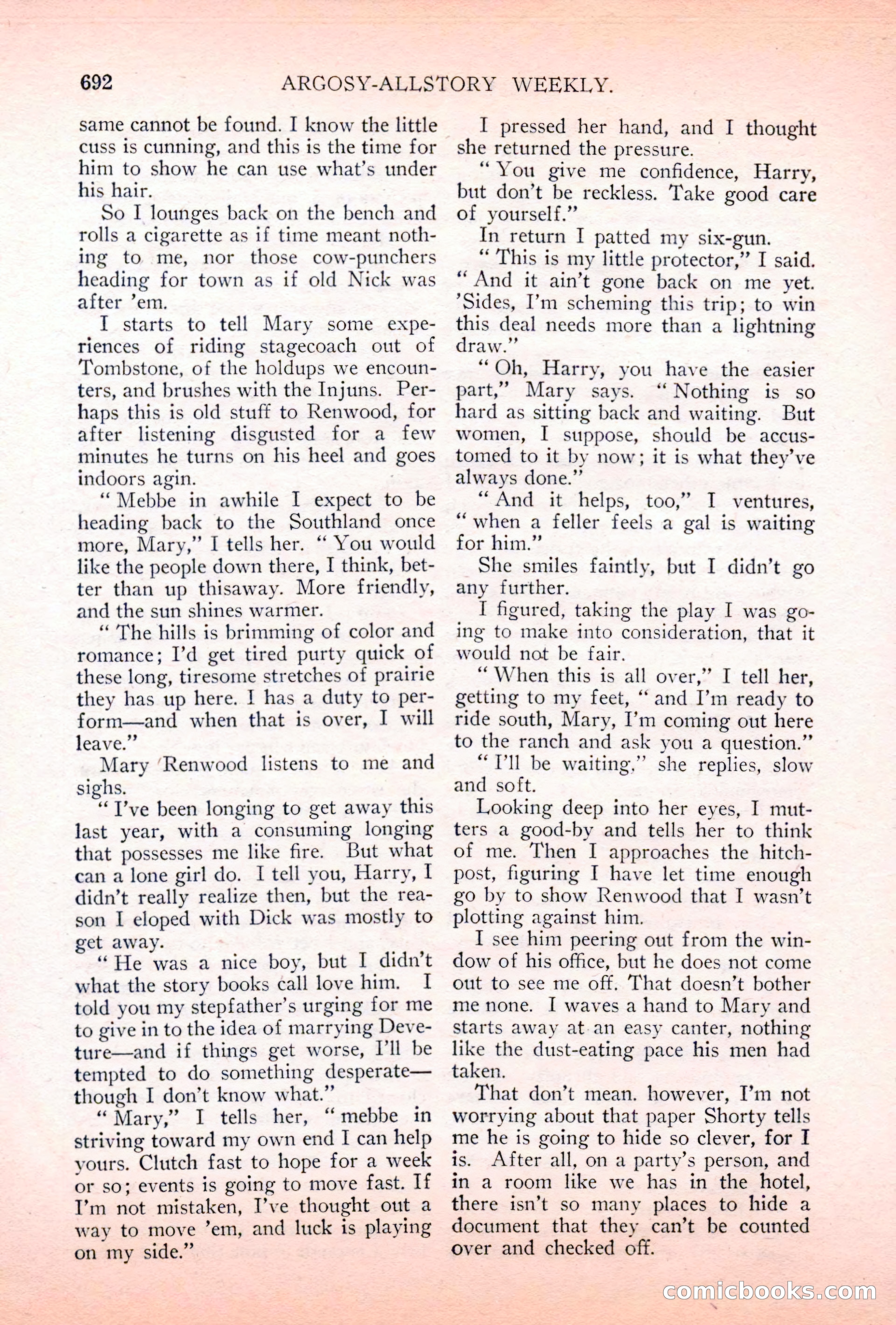 Argosy All-Story Weekly, May 5, 1928 — page 126 of 156