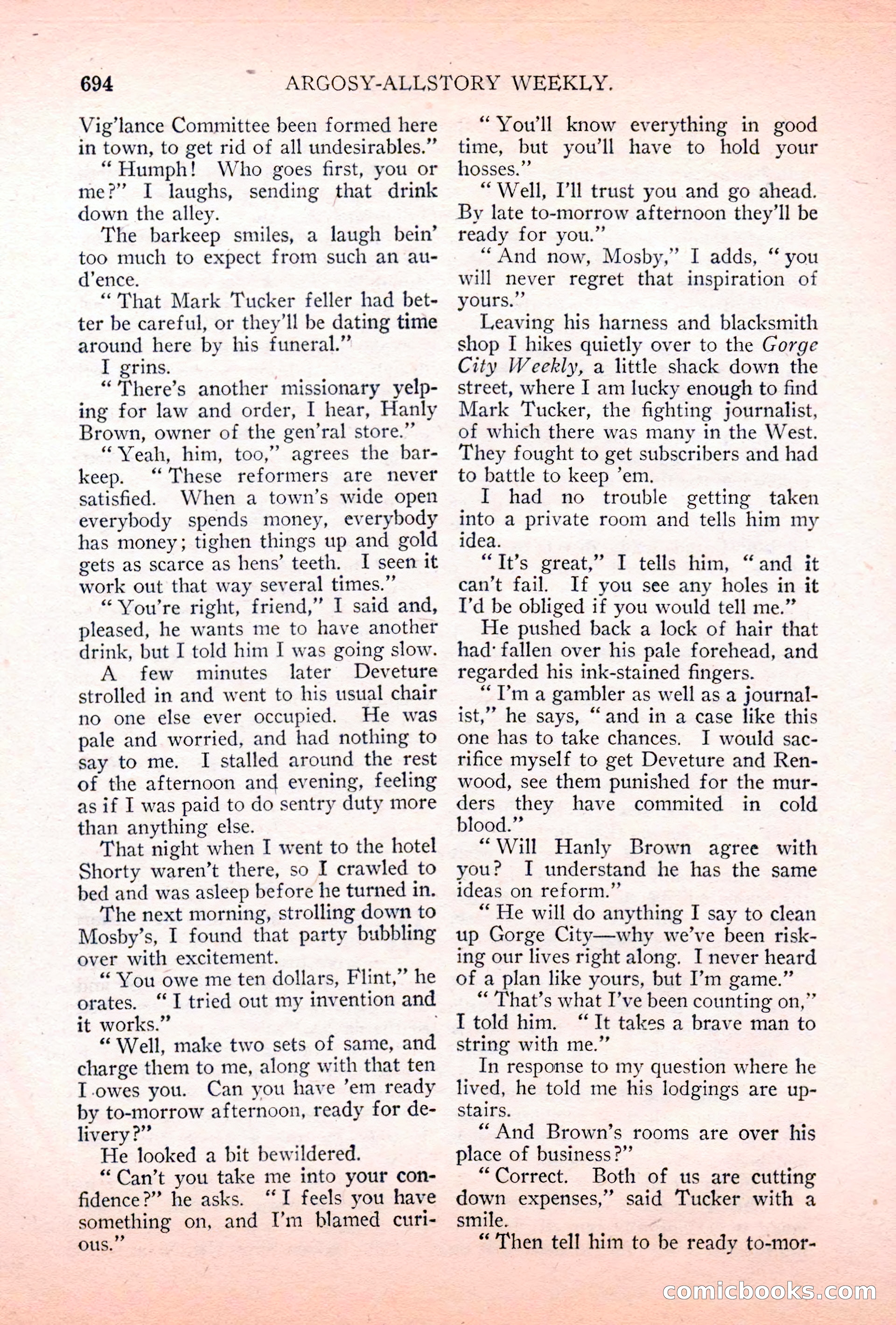 Argosy All-Story Weekly, May 5, 1928 — page 128 of 156