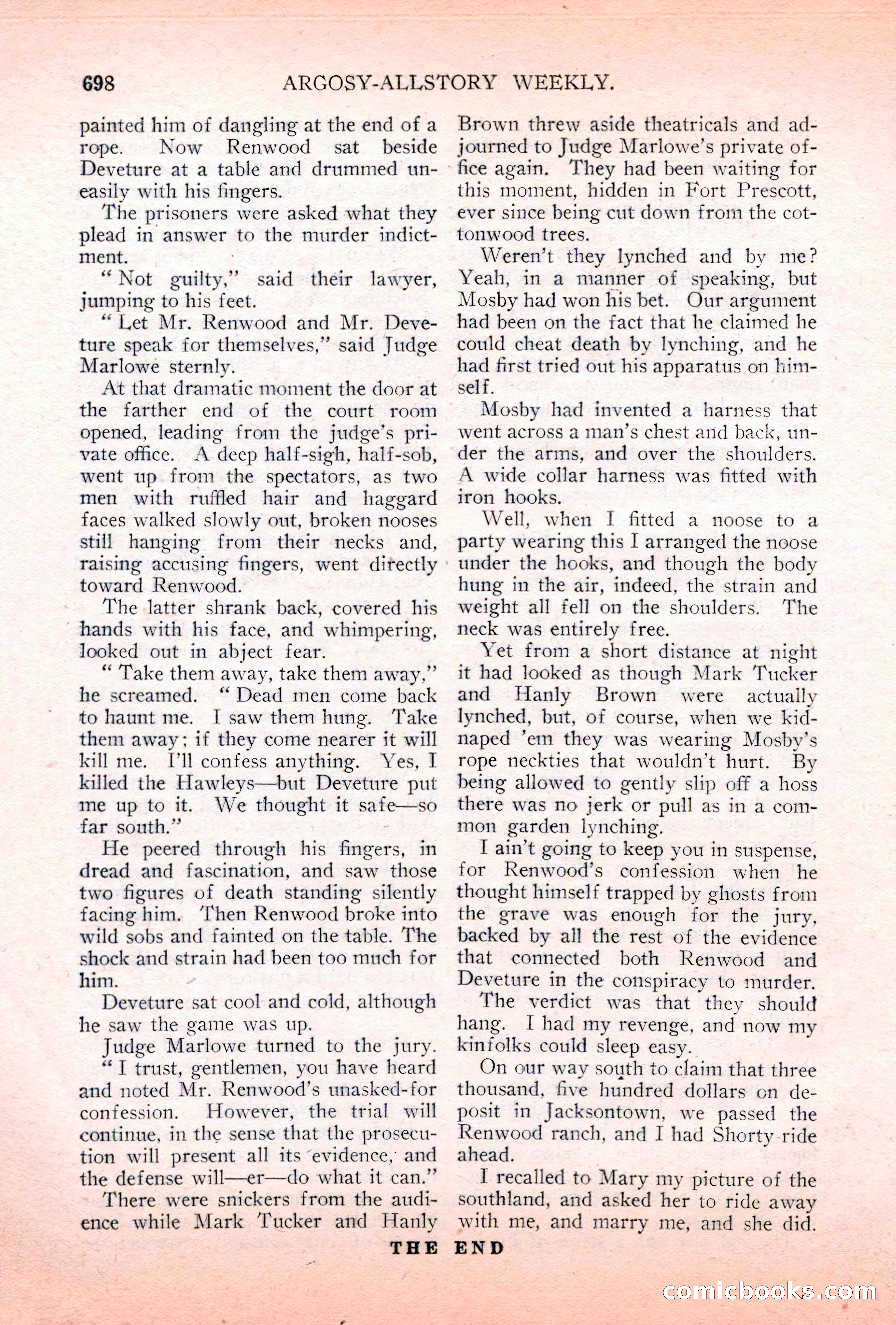 Argosy All-Story Weekly, May 5, 1928 — page 132 of 156