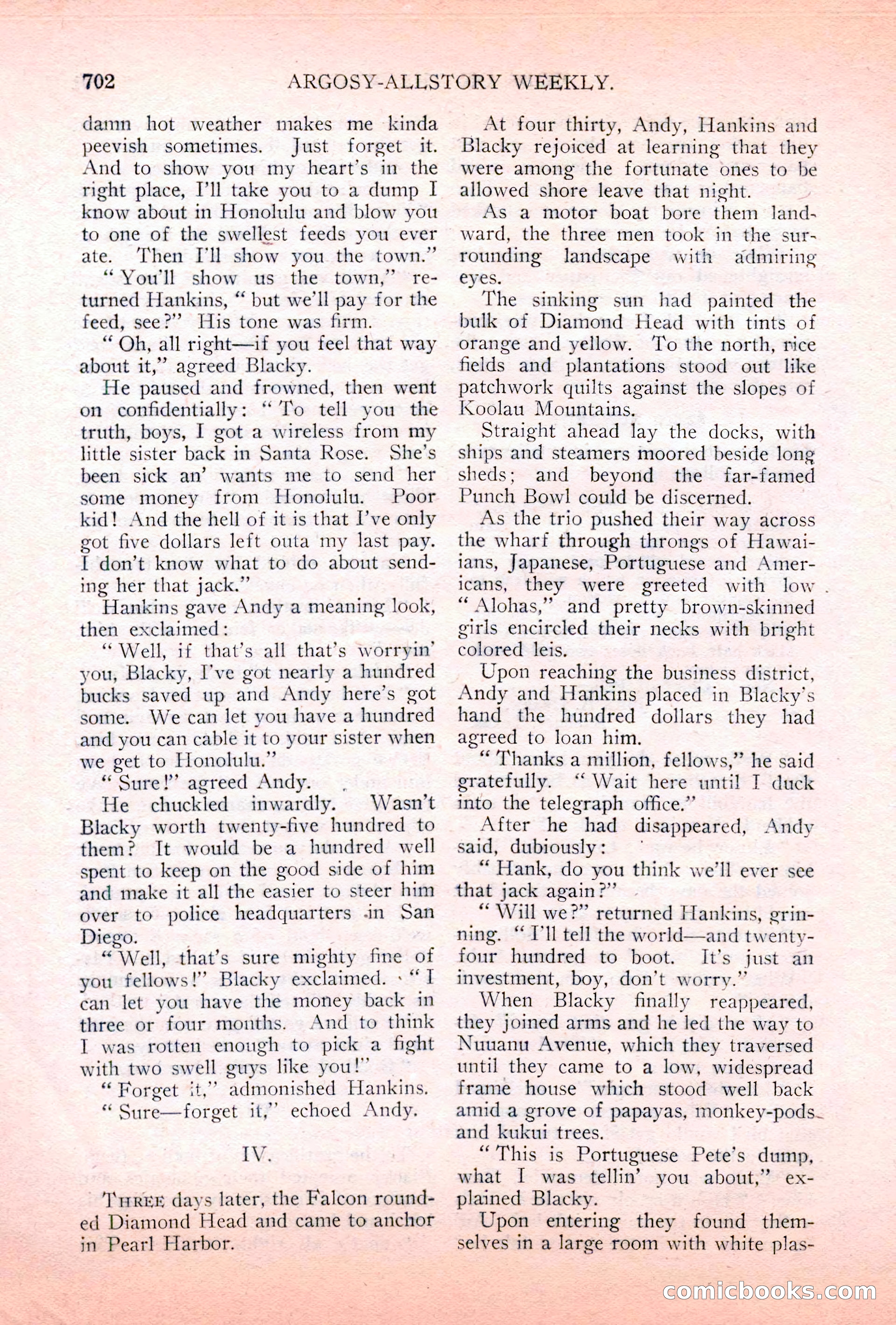 Argosy All-Story Weekly, May 5, 1928 — page 136 of 156