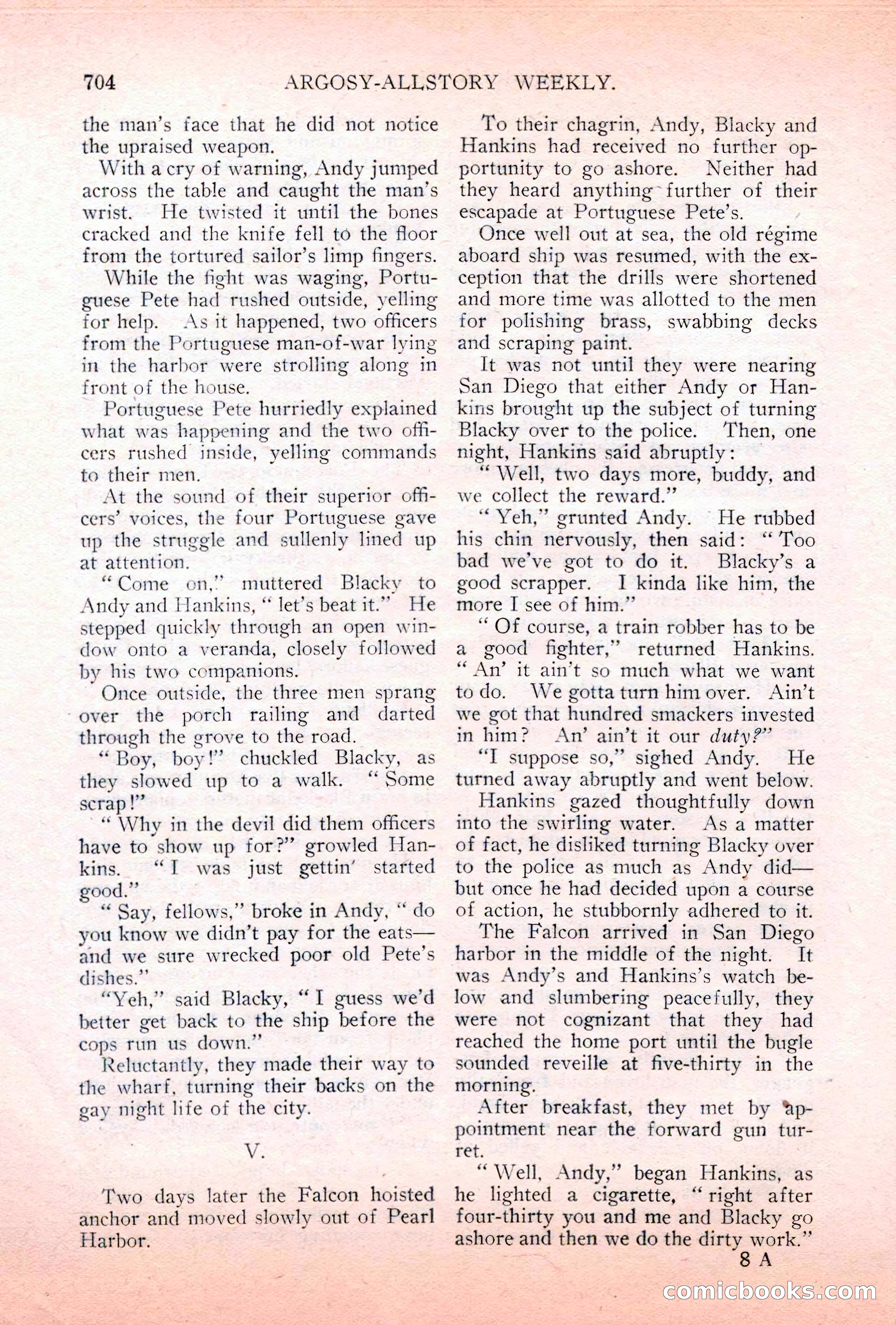 Argosy All-Story Weekly, May 5, 1928 — page 138 of 156