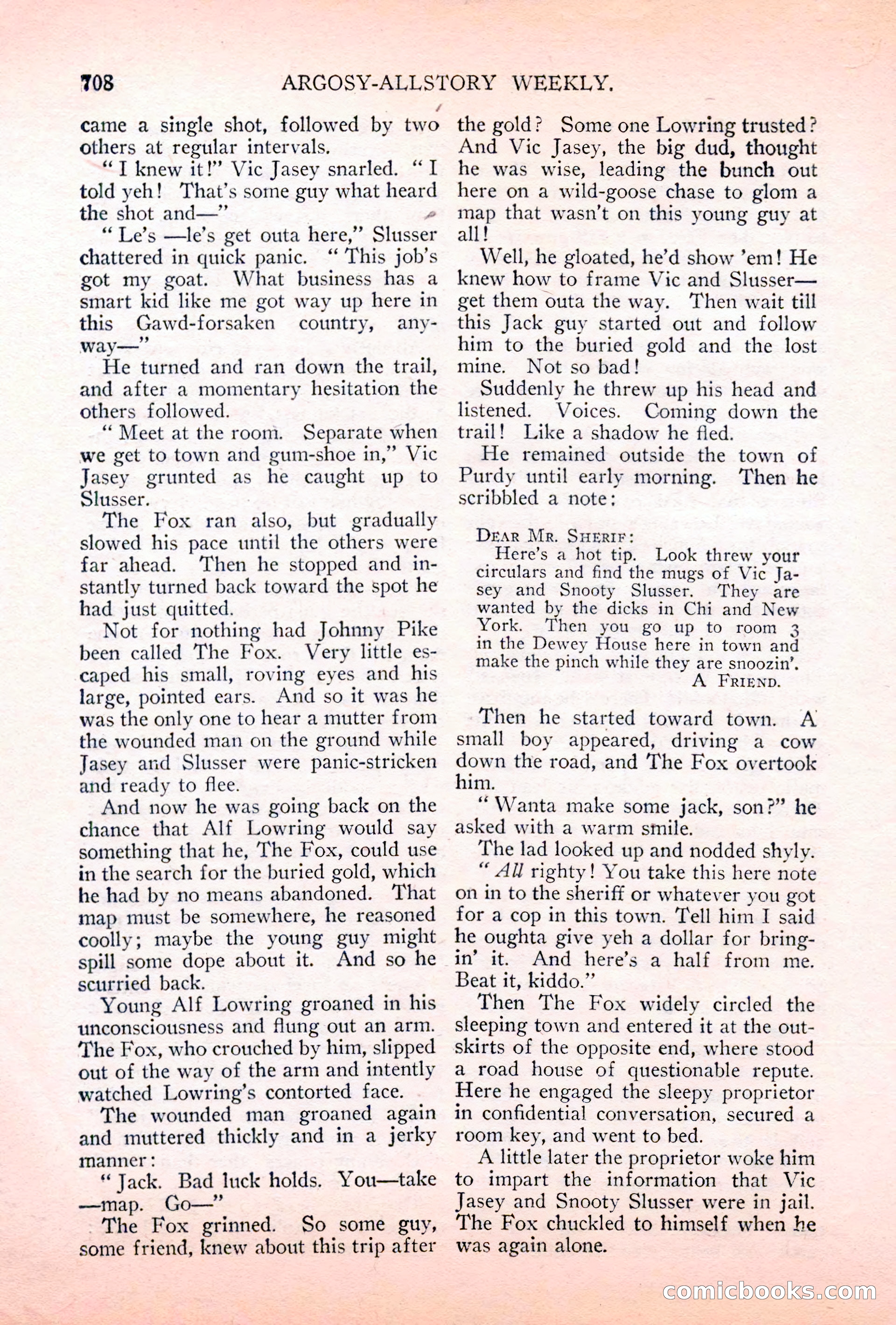 Argosy All-Story Weekly, May 5, 1928 — page 142 of 156