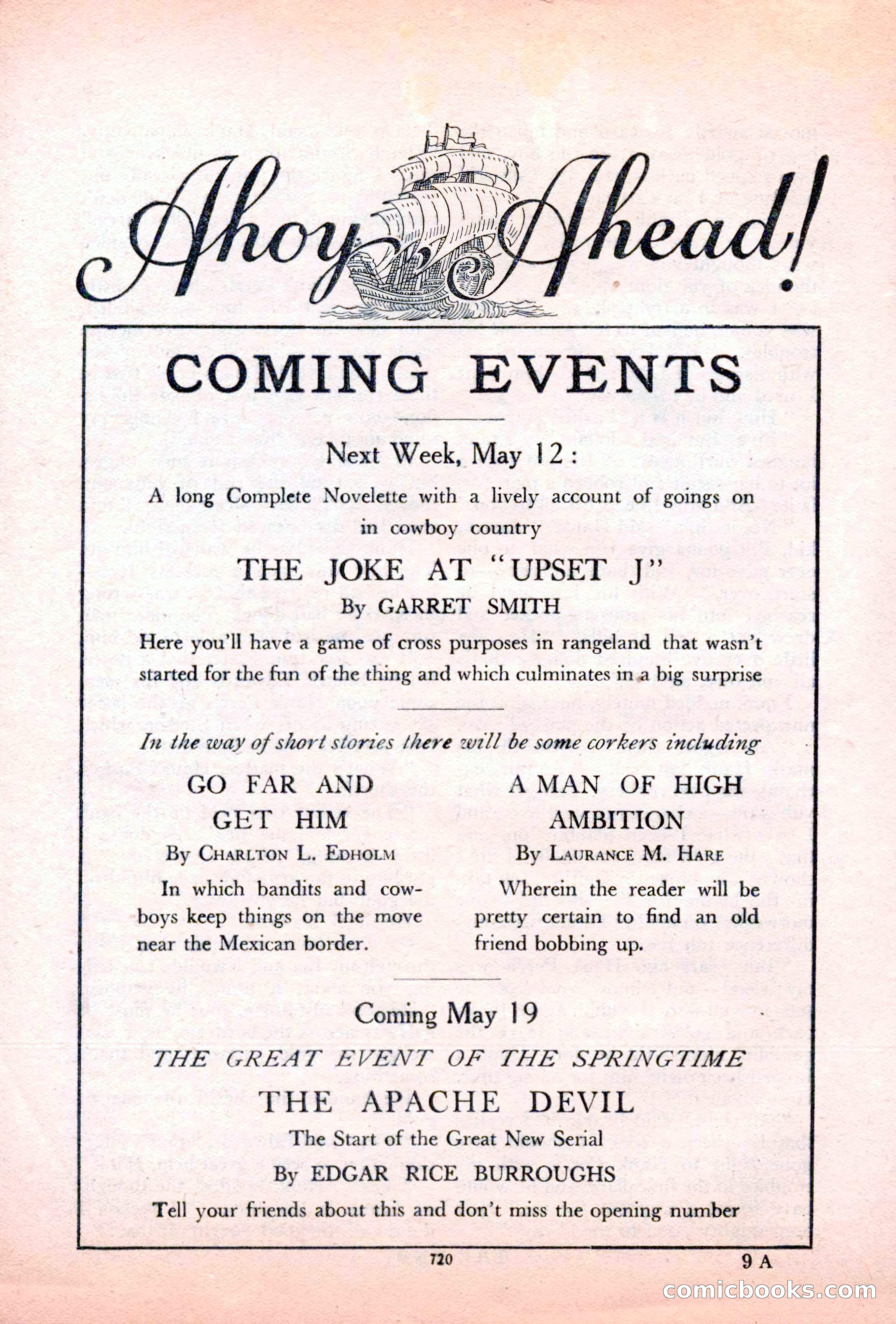 Argosy All-Story Weekly, May 5, 1928 — page 154 of 156