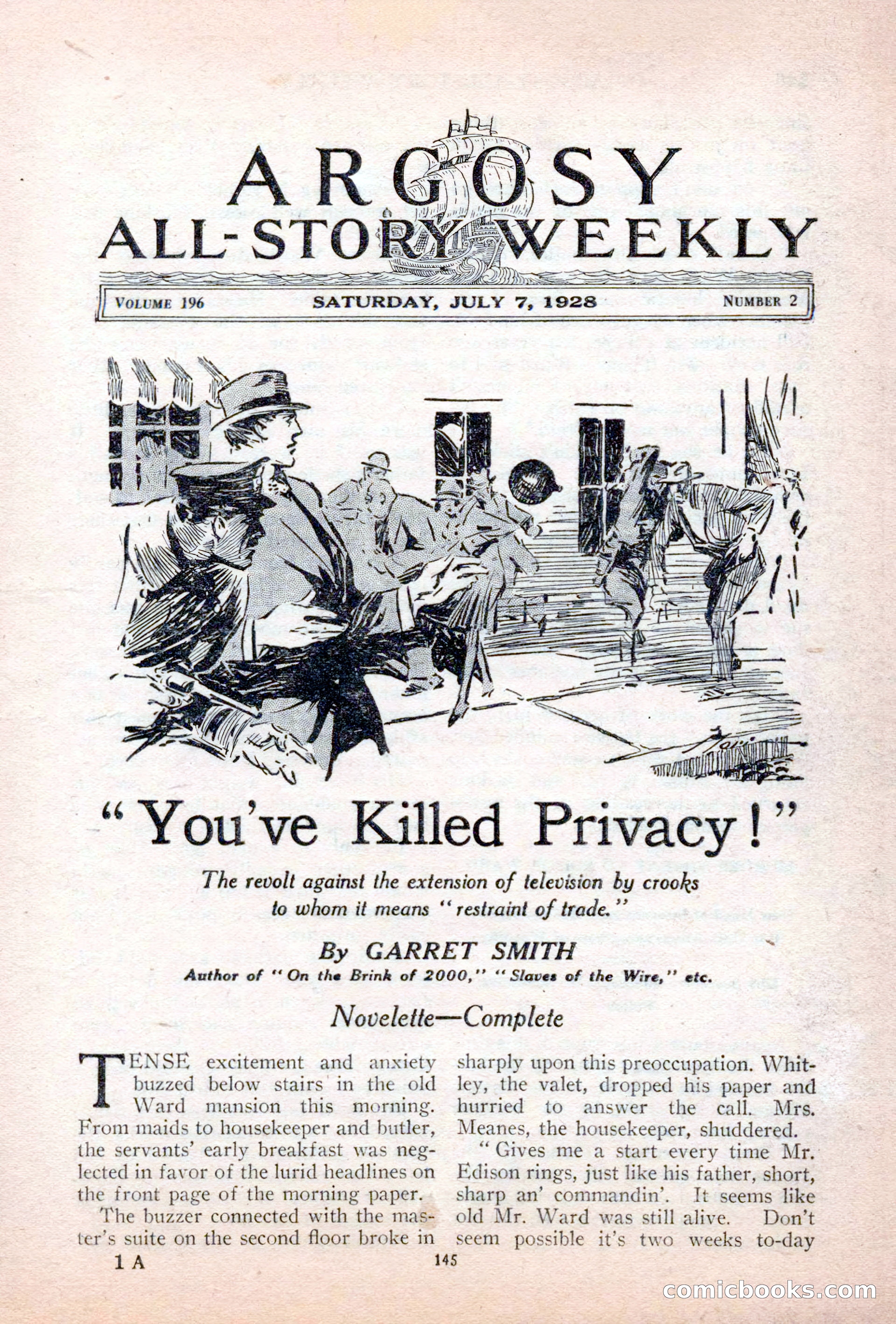 Argosy All-Story Weekly, July 7, 1928 — page 5 of 150