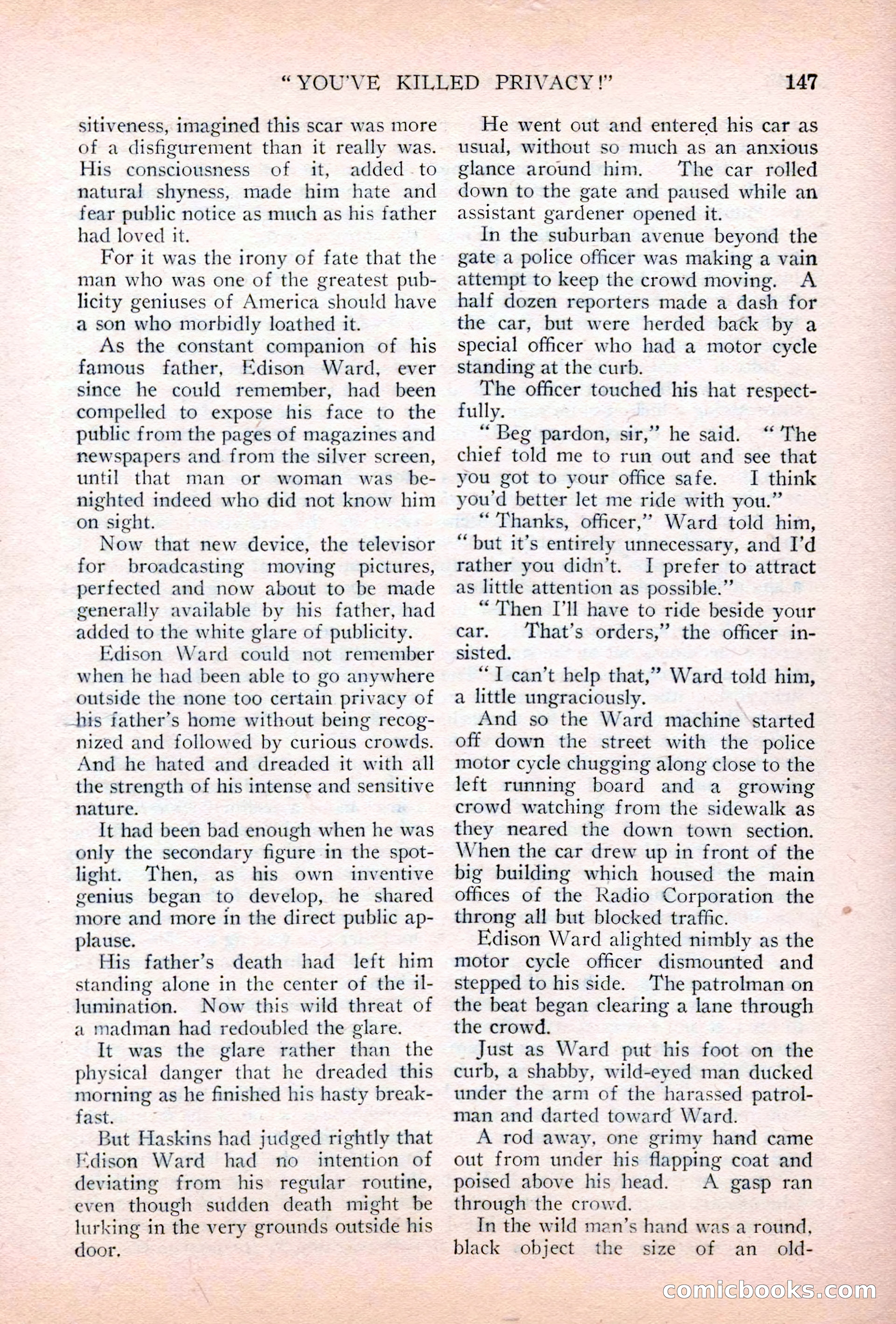 Argosy All-Story Weekly, July 7, 1928 — page 7 of 150