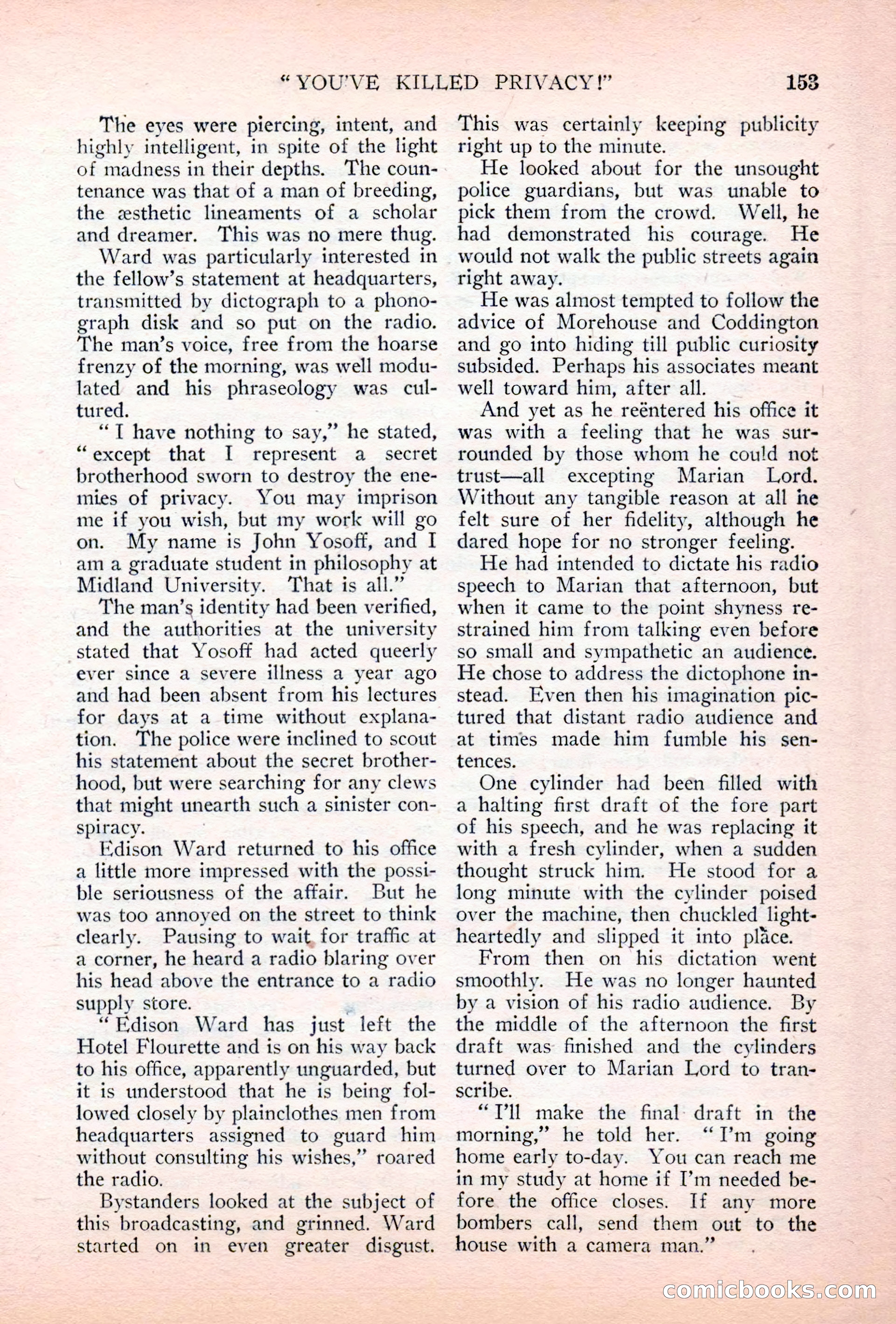 Argosy All-Story Weekly, July 7, 1928 — page 13 of 150