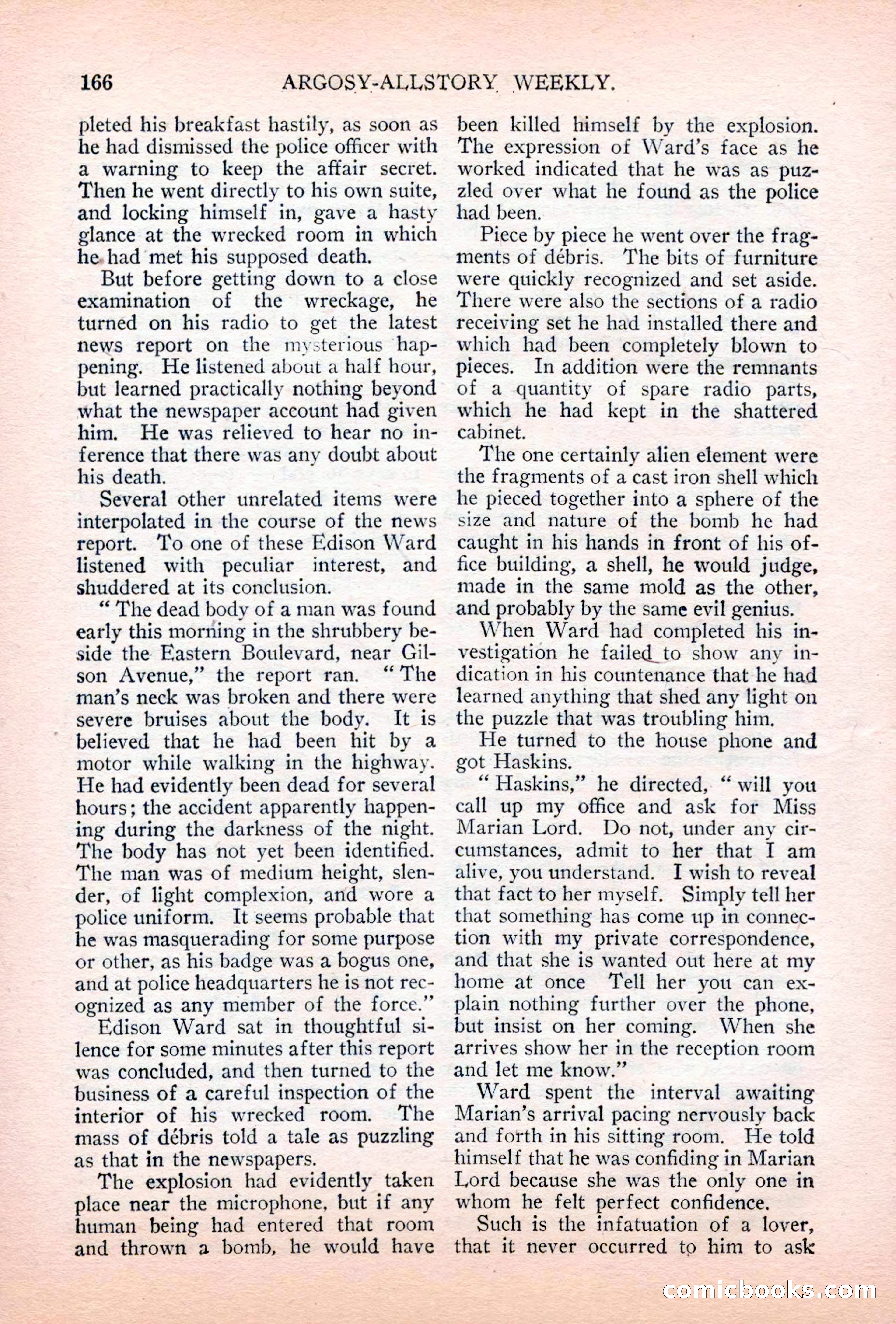 Argosy All-Story Weekly, July 7, 1928 — page 26 of 150