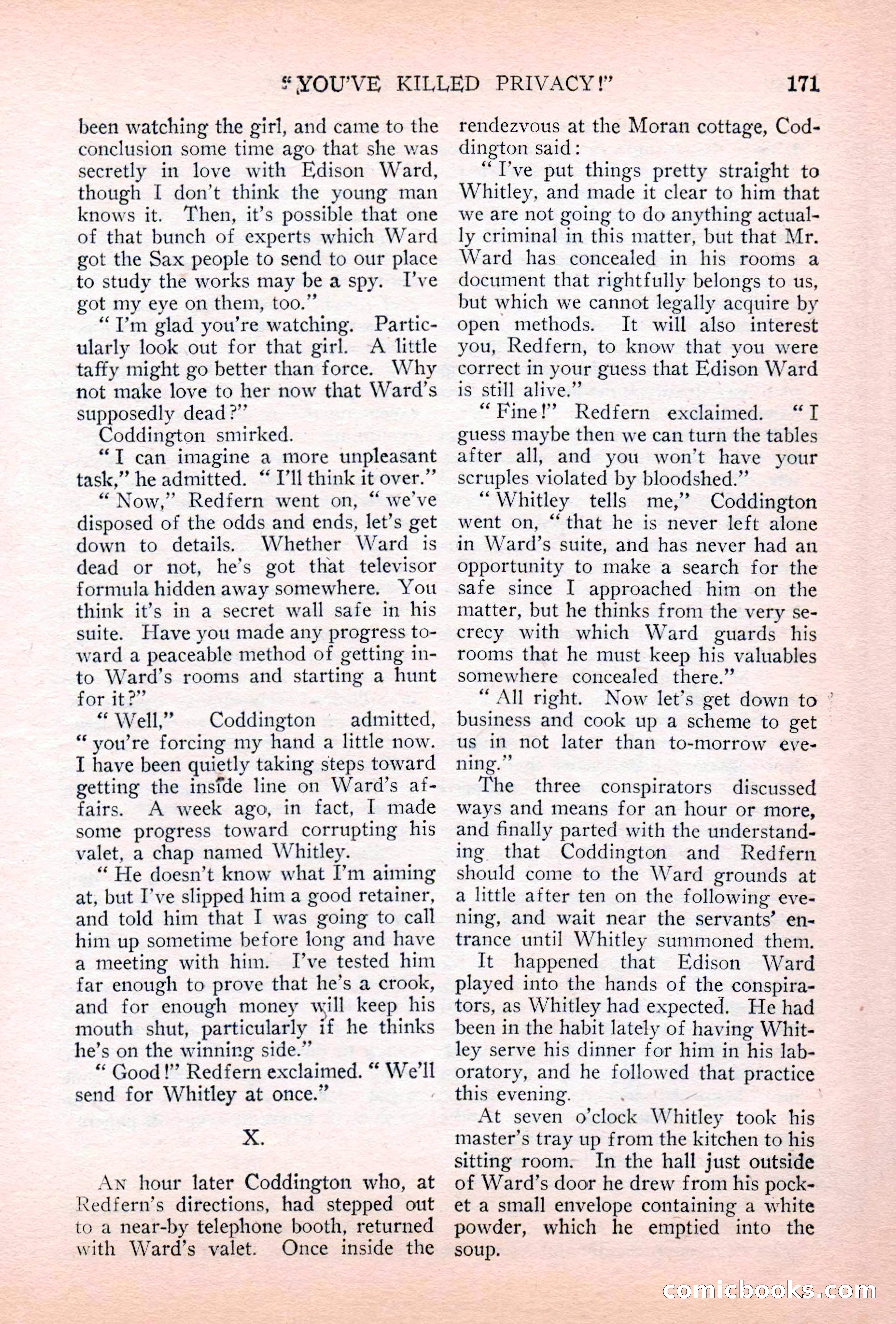 Argosy All-Story Weekly, July 7, 1928 — page 31 of 150
