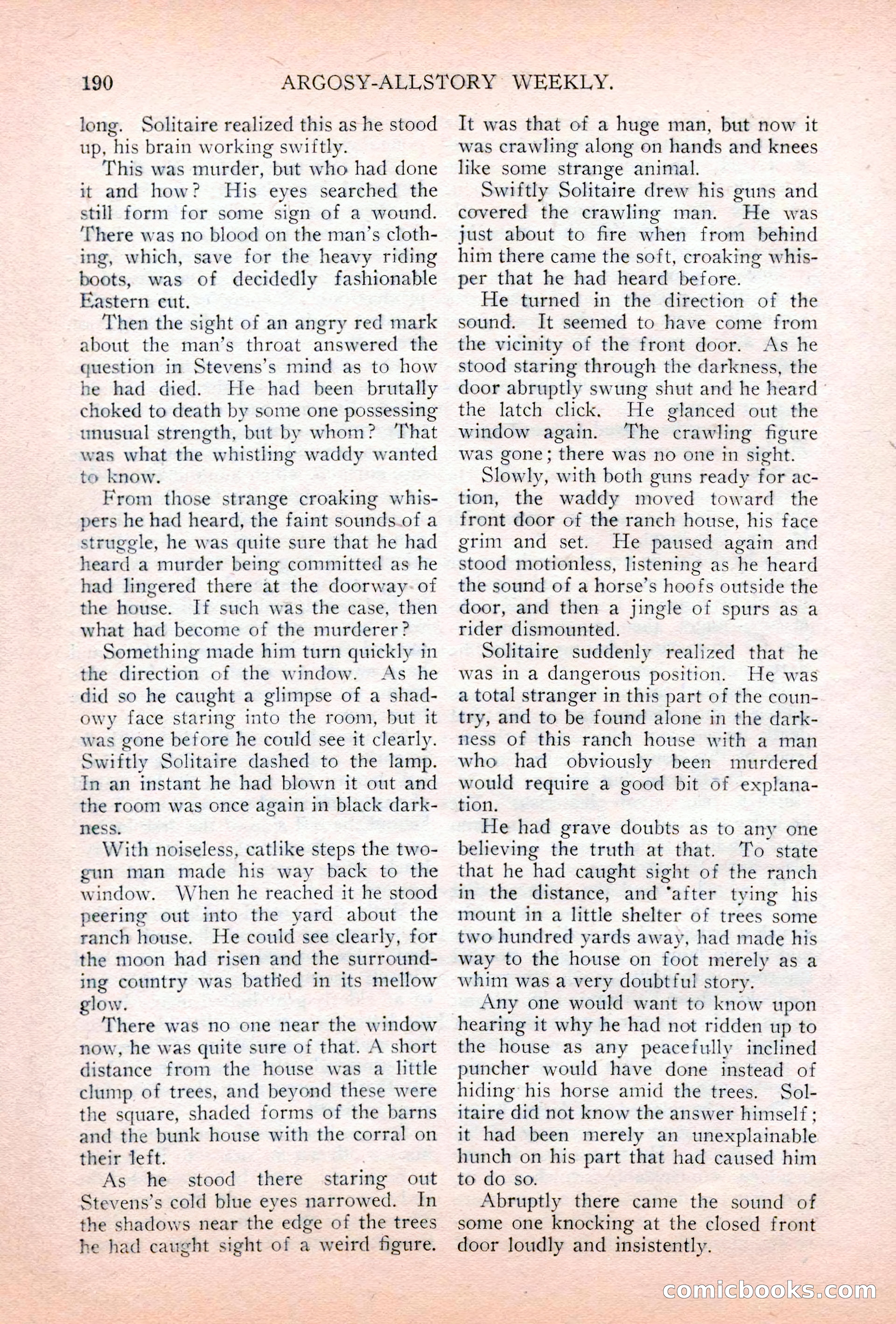Argosy All-Story Weekly, July 7, 1928 — page 50 of 150
