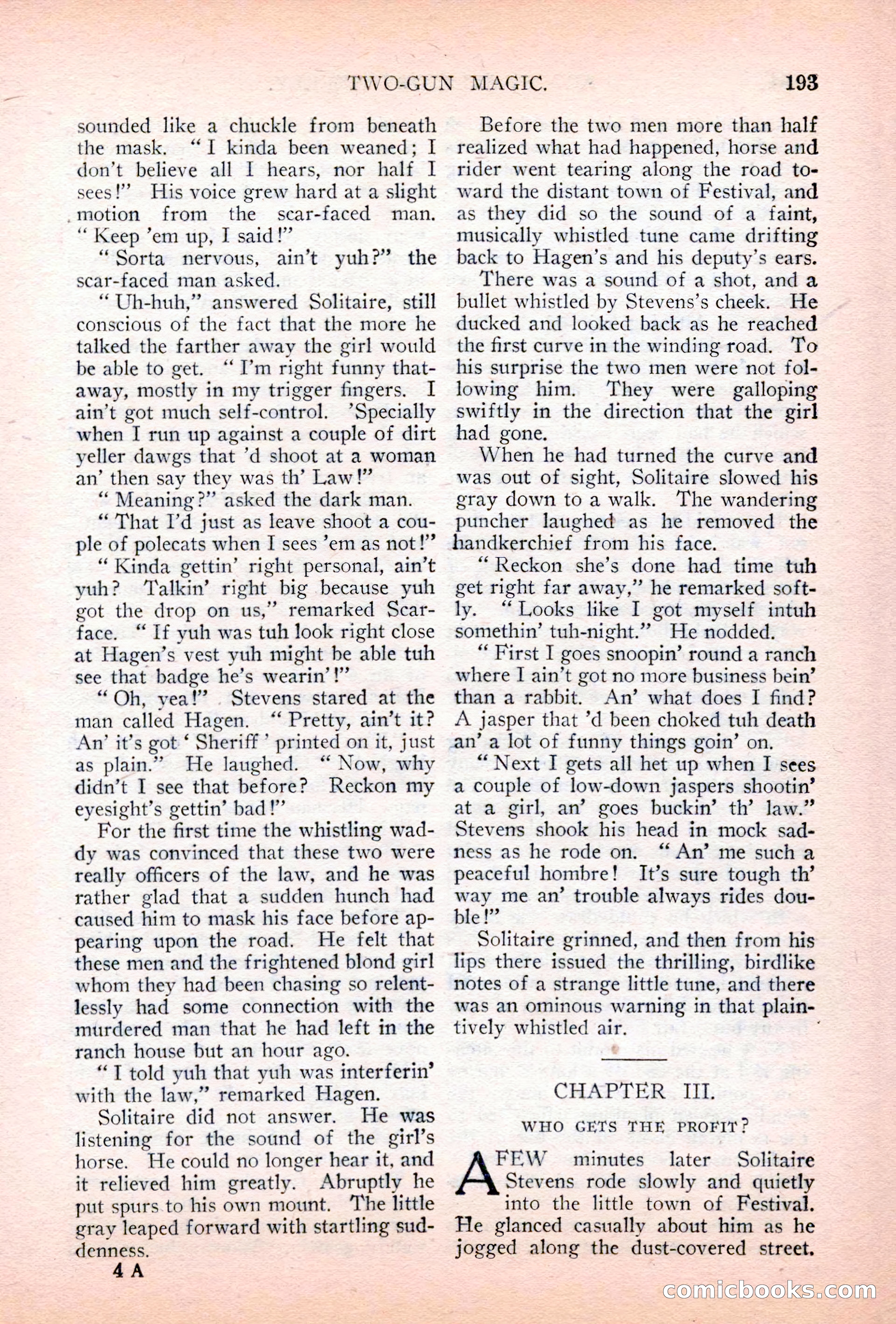 Argosy All-Story Weekly, July 7, 1928 — page 53 of 150