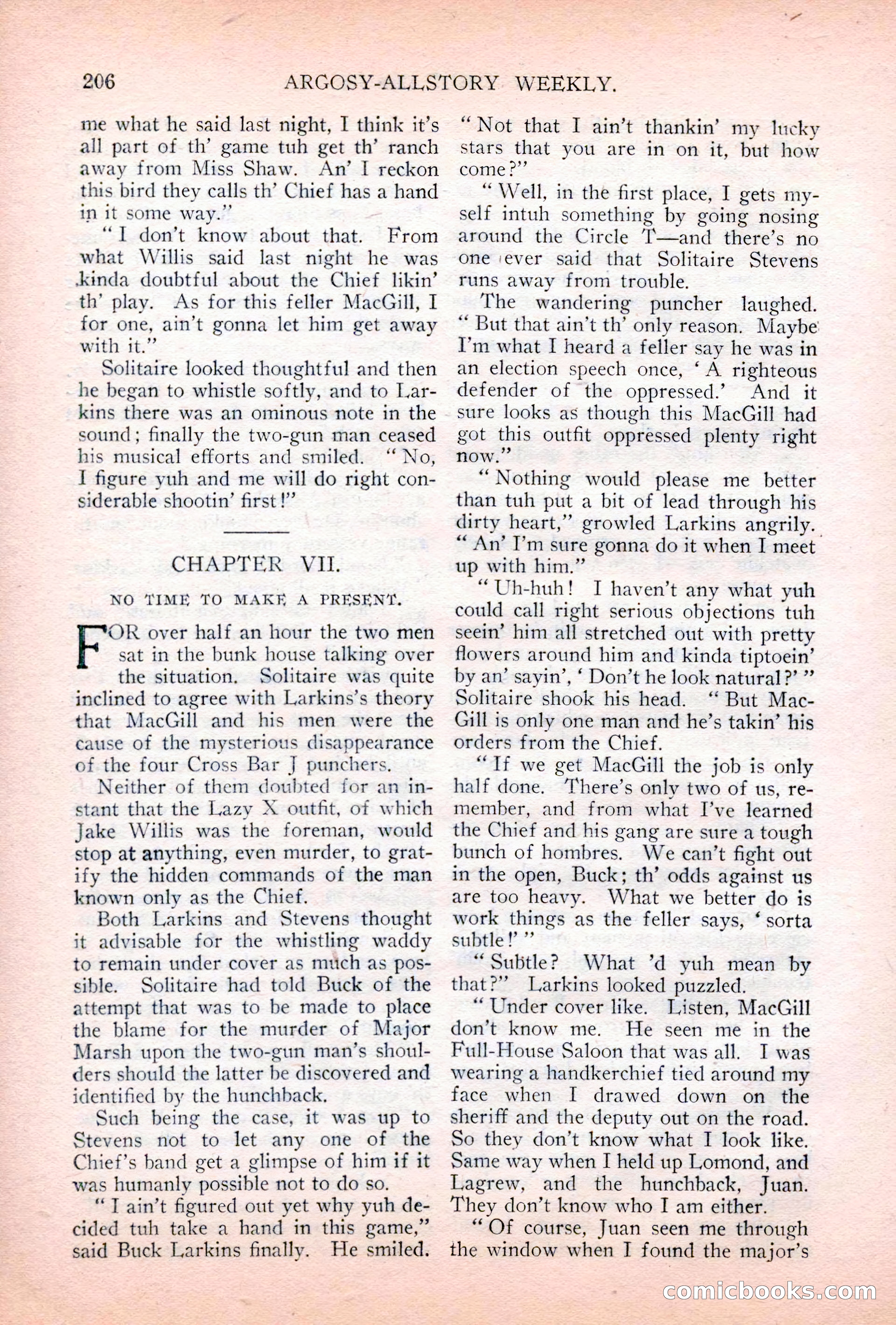 Argosy All-Story Weekly, July 7, 1928 — page 66 of 150