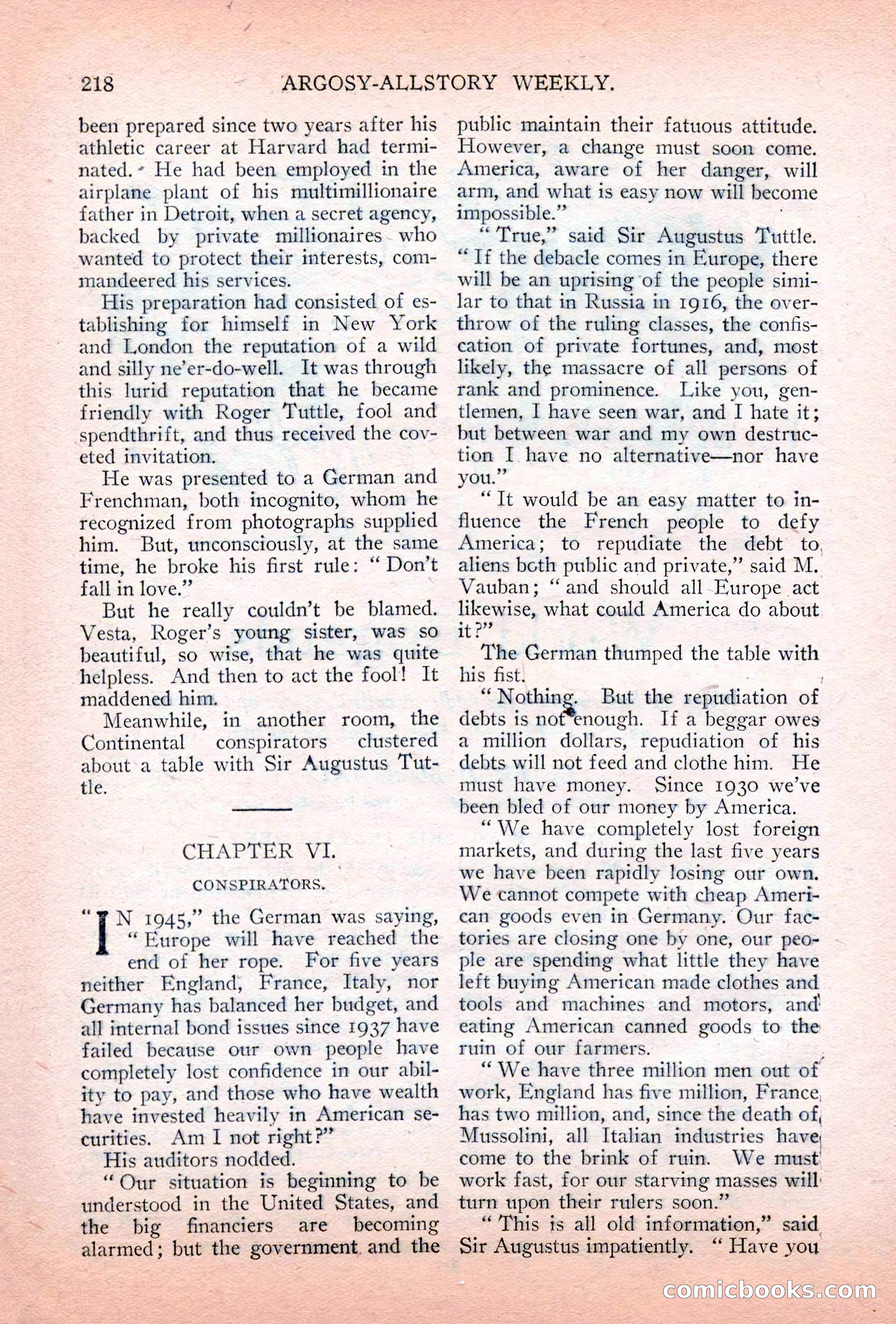 Argosy All-Story Weekly, July 7, 1928 — page 78 of 150