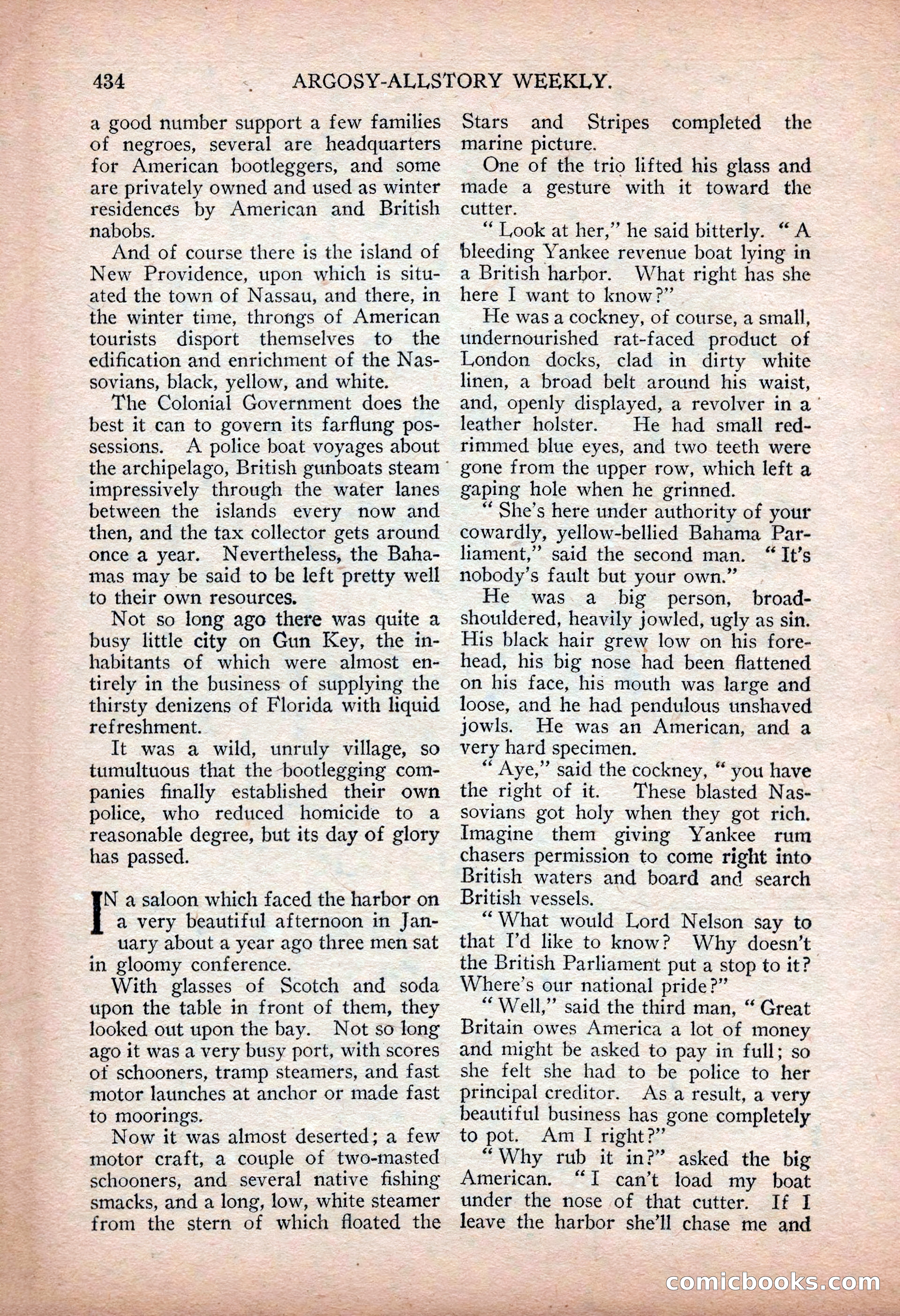 Argosy All-Story Weekly — "Sea Marauders" — page 12 of 156