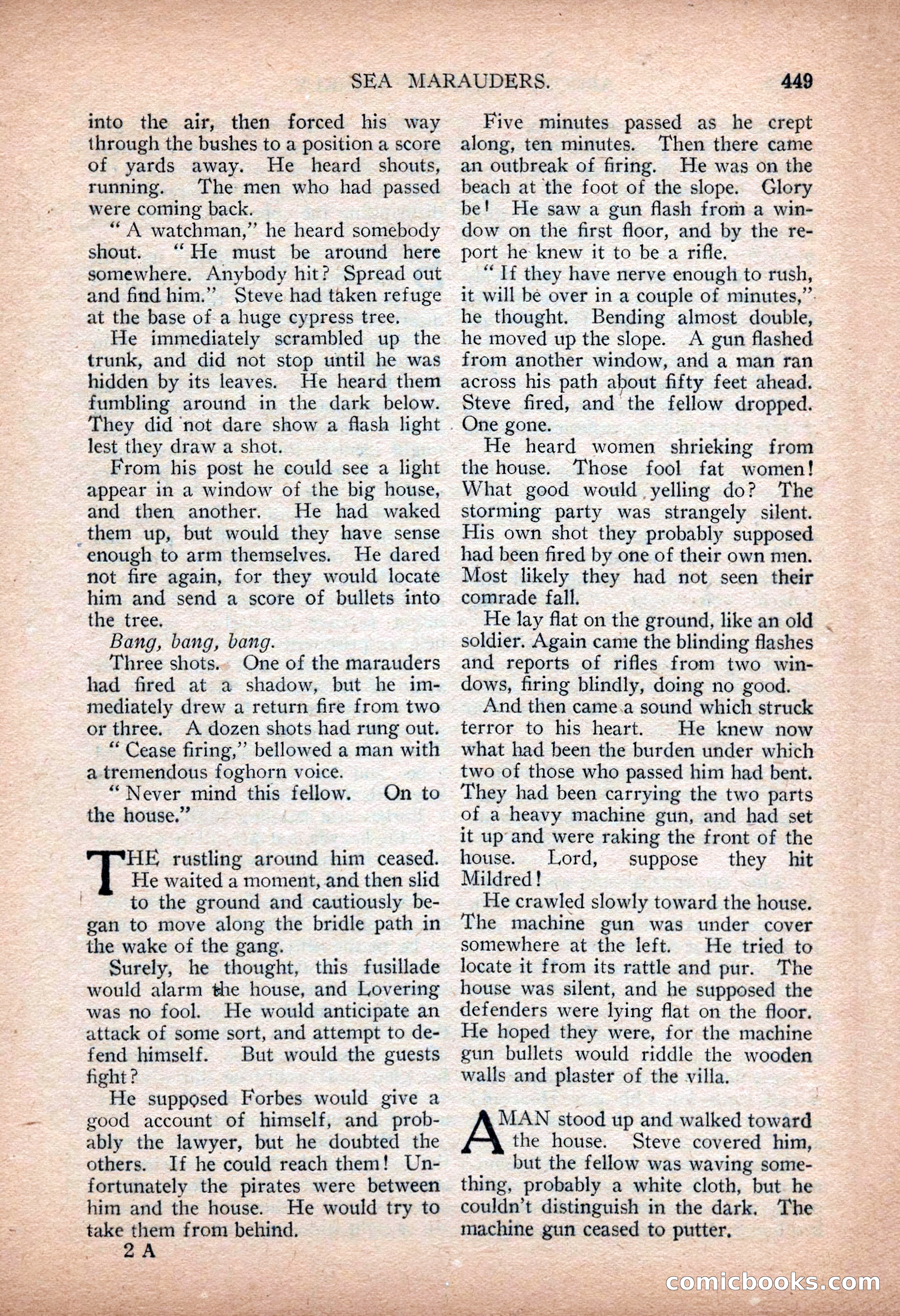 Argosy All-Story Weekly — "Sea Marauders" — page 27 of 156