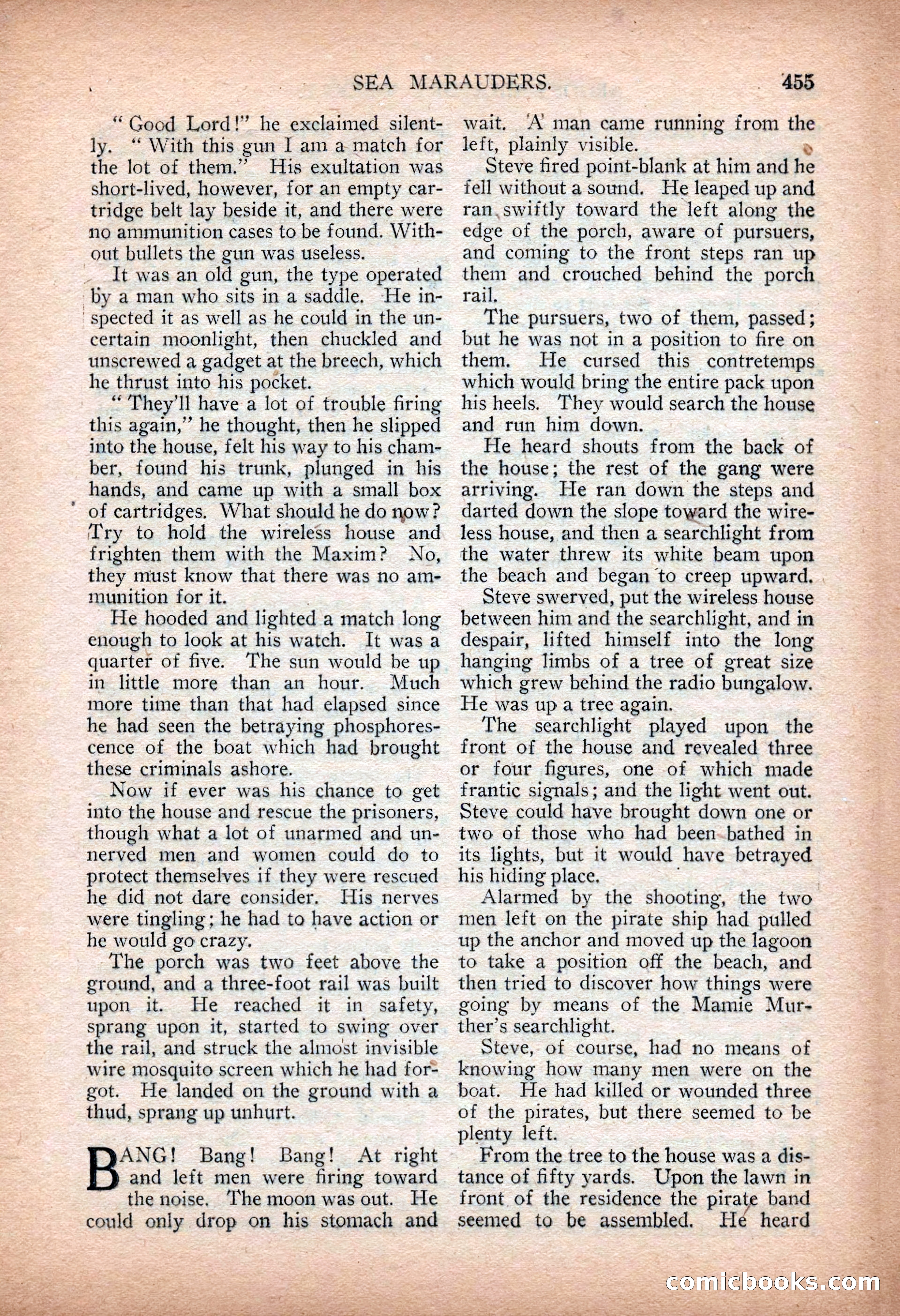 Argosy All-Story Weekly — "Sea Marauders" — page 33 of 156