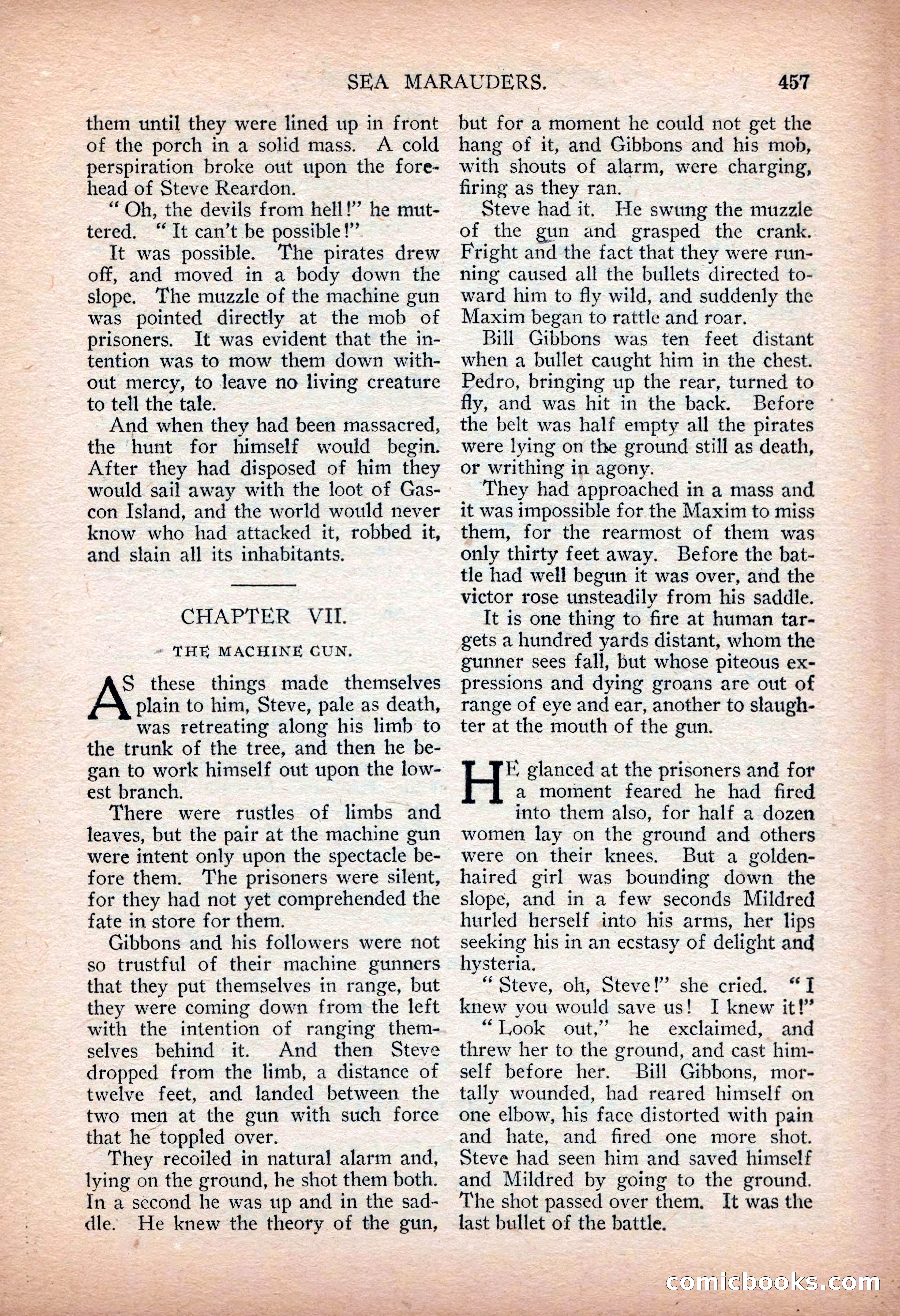 Argosy All-Story Weekly — "Sea Marauders" — page 35 of 156