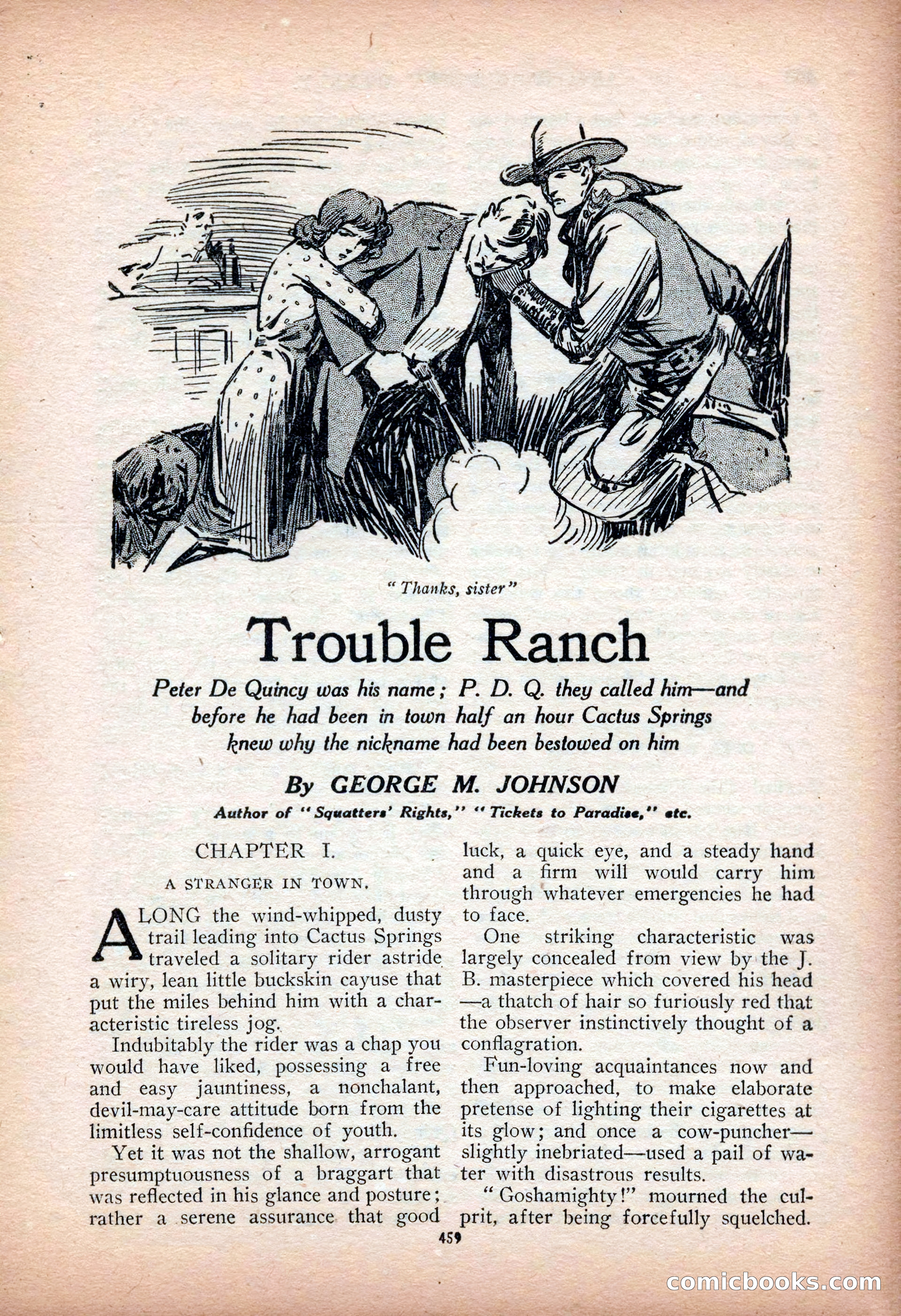 Argosy All-Story Weekly — "Sea Marauders" — page 37 of 156
