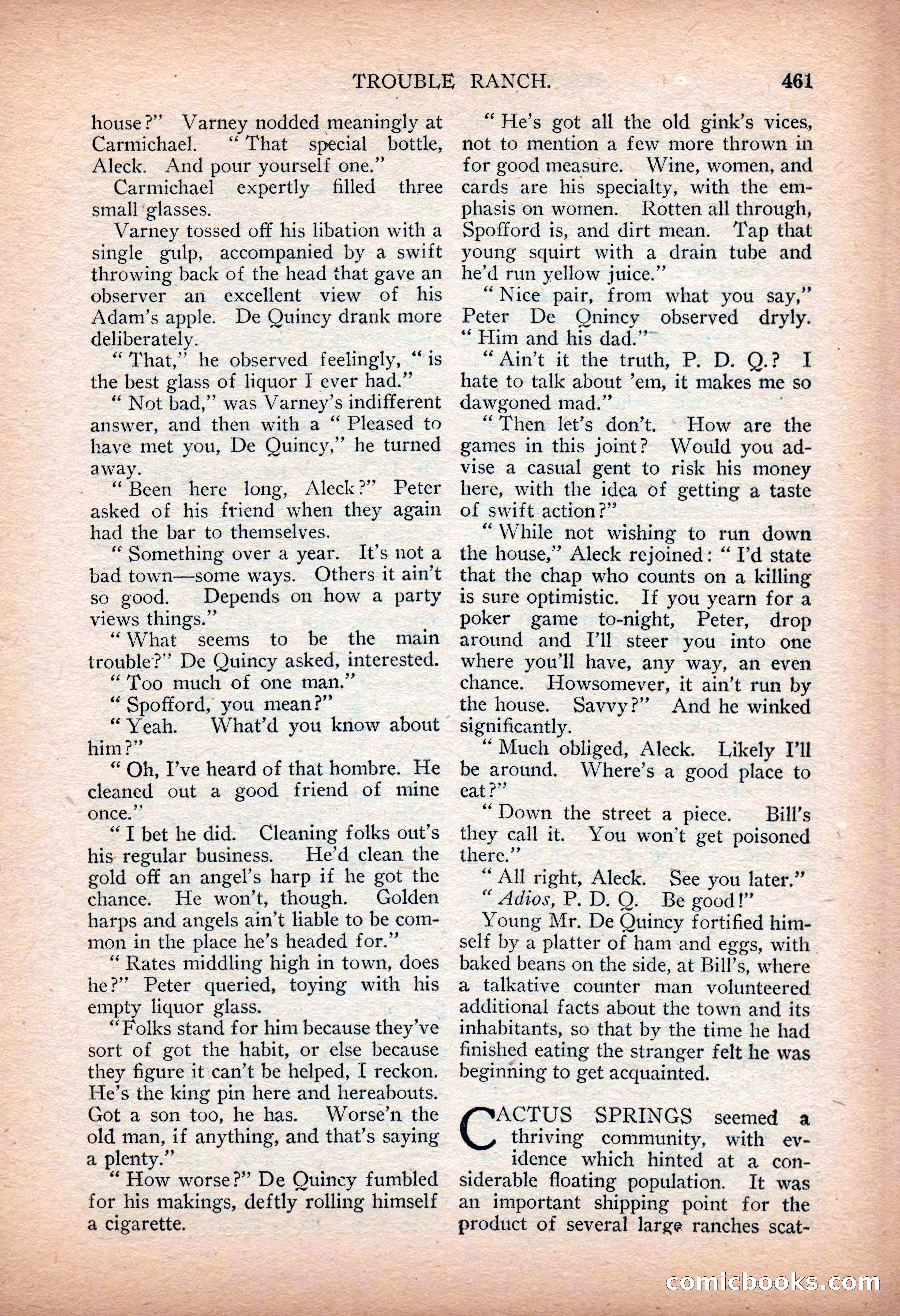 Argosy All-Story Weekly — "Sea Marauders" — page 39 of 156