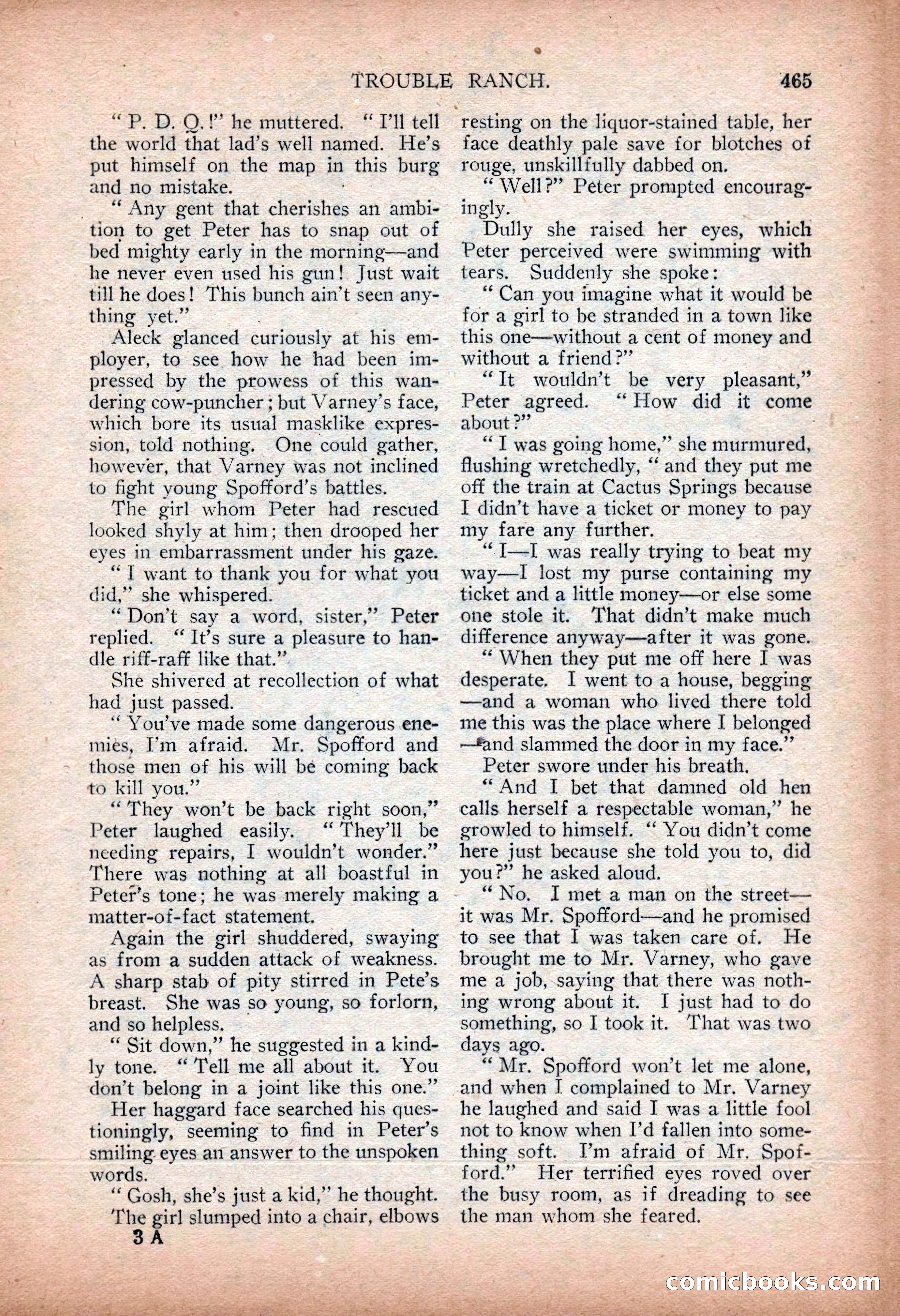 Argosy All-Story Weekly — "Sea Marauders" — page 43 of 156